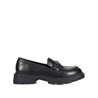 Black chunky loafer