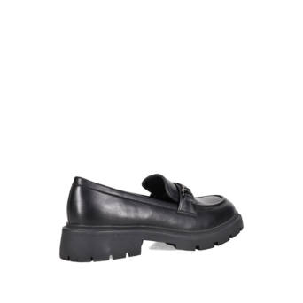 Black chunky loafer