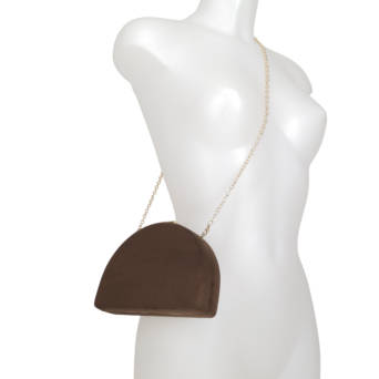 Καφέ clutch τσαντάκι