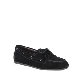 Μαύρο δερμάτινο loafer