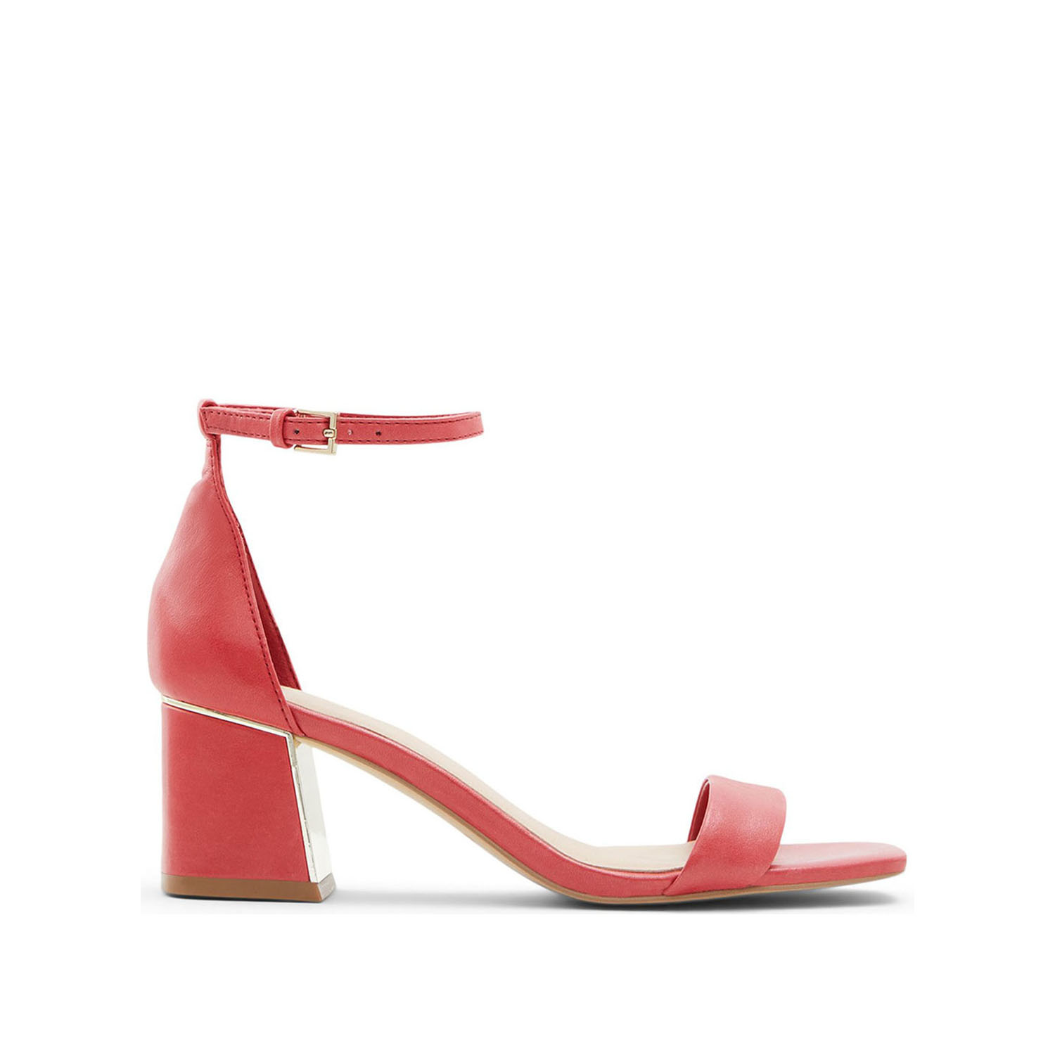 Κόκκινο δερμάτινο πέδιλο KEDEAVIEL