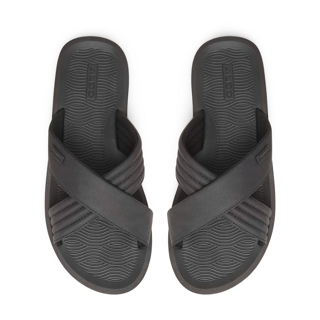 Ανδρικό μαύρο σανδάλι INDERPAUL φωτογραφία