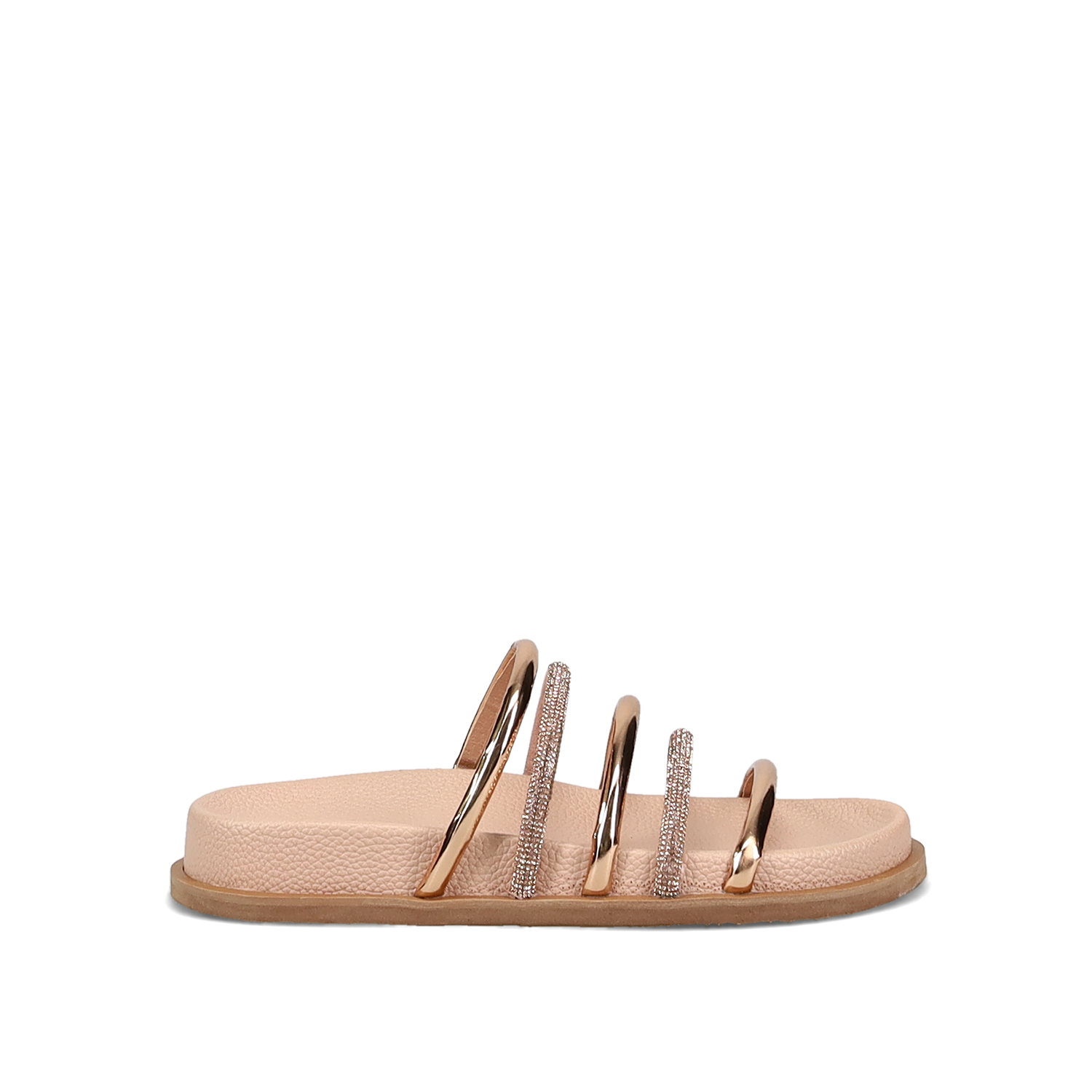 Χρυσό footbed σανδάλι