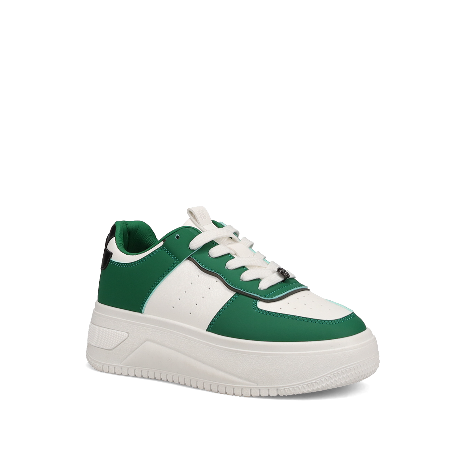 Πράσινο sneaker με κορδόνια φωτογραφία