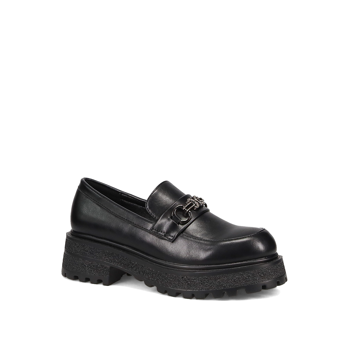 Μαύρο chunky loafer