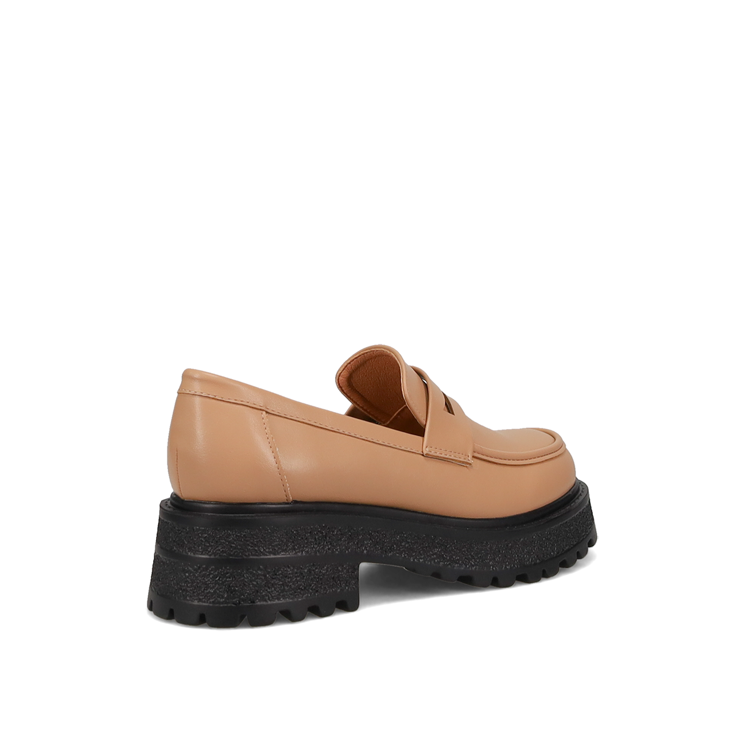 Μπεζ chunky loafer φωτογραφία