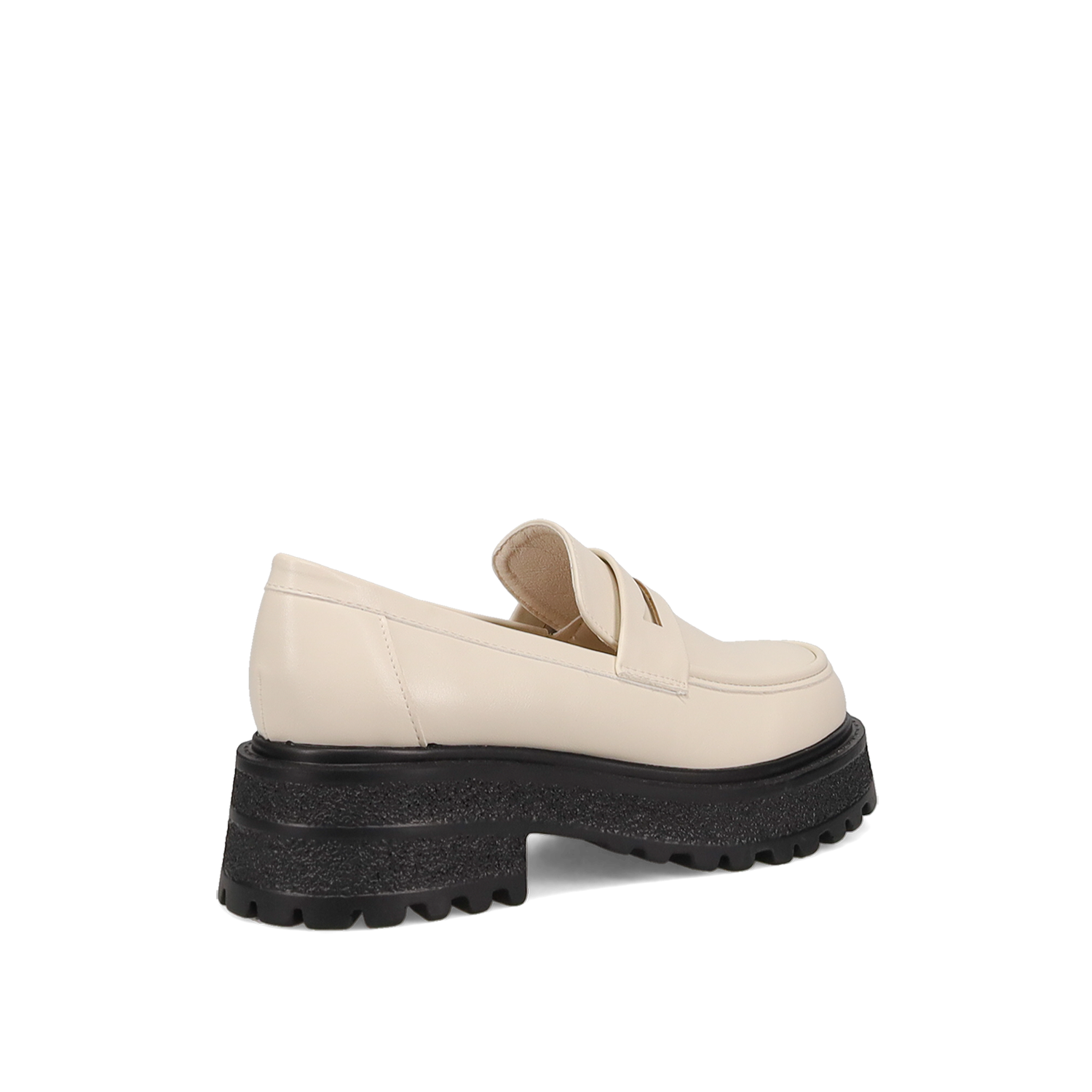  Εκρού chunky loafer - 3