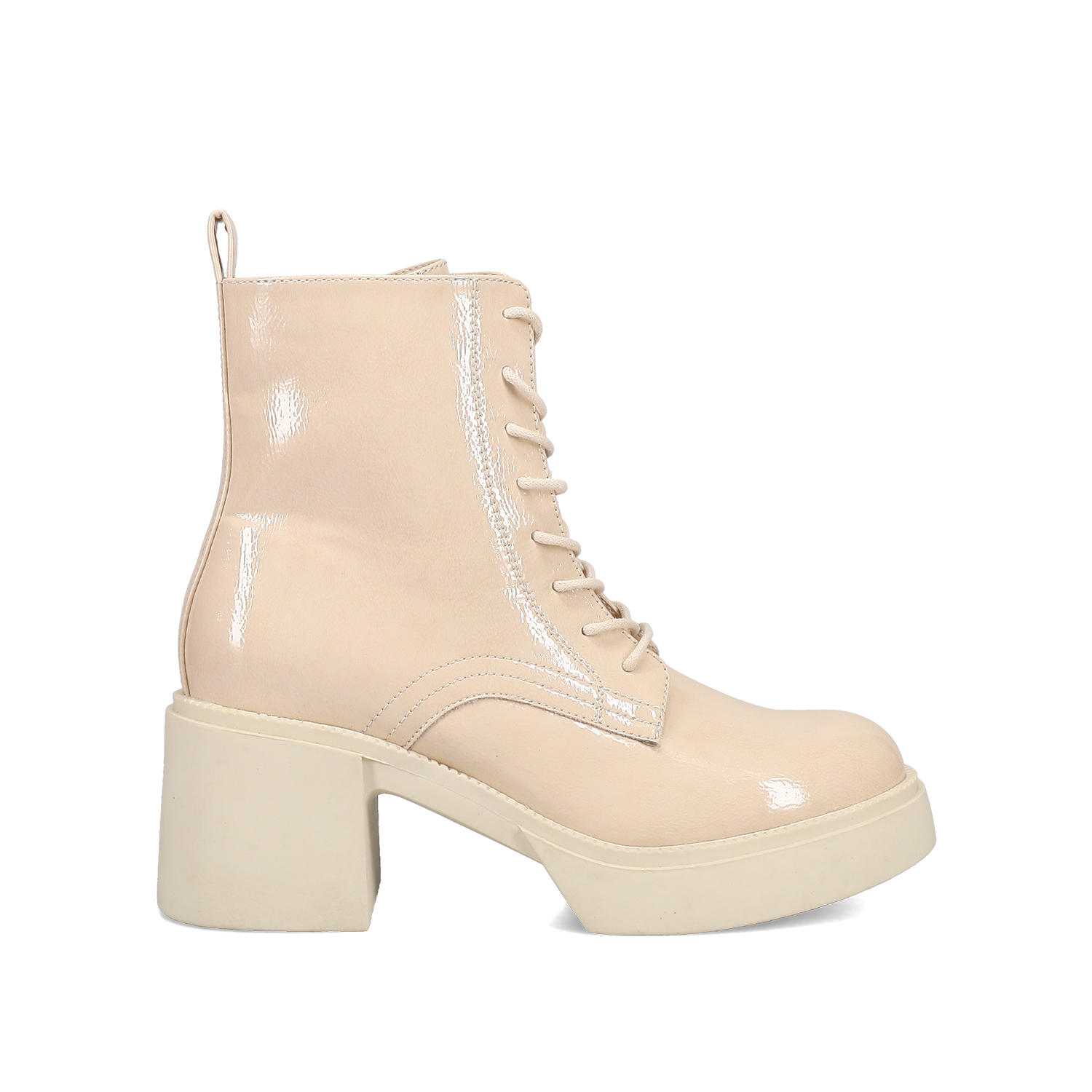 MIGATO Μπεζ λουστρινένιο αρβυλάκι