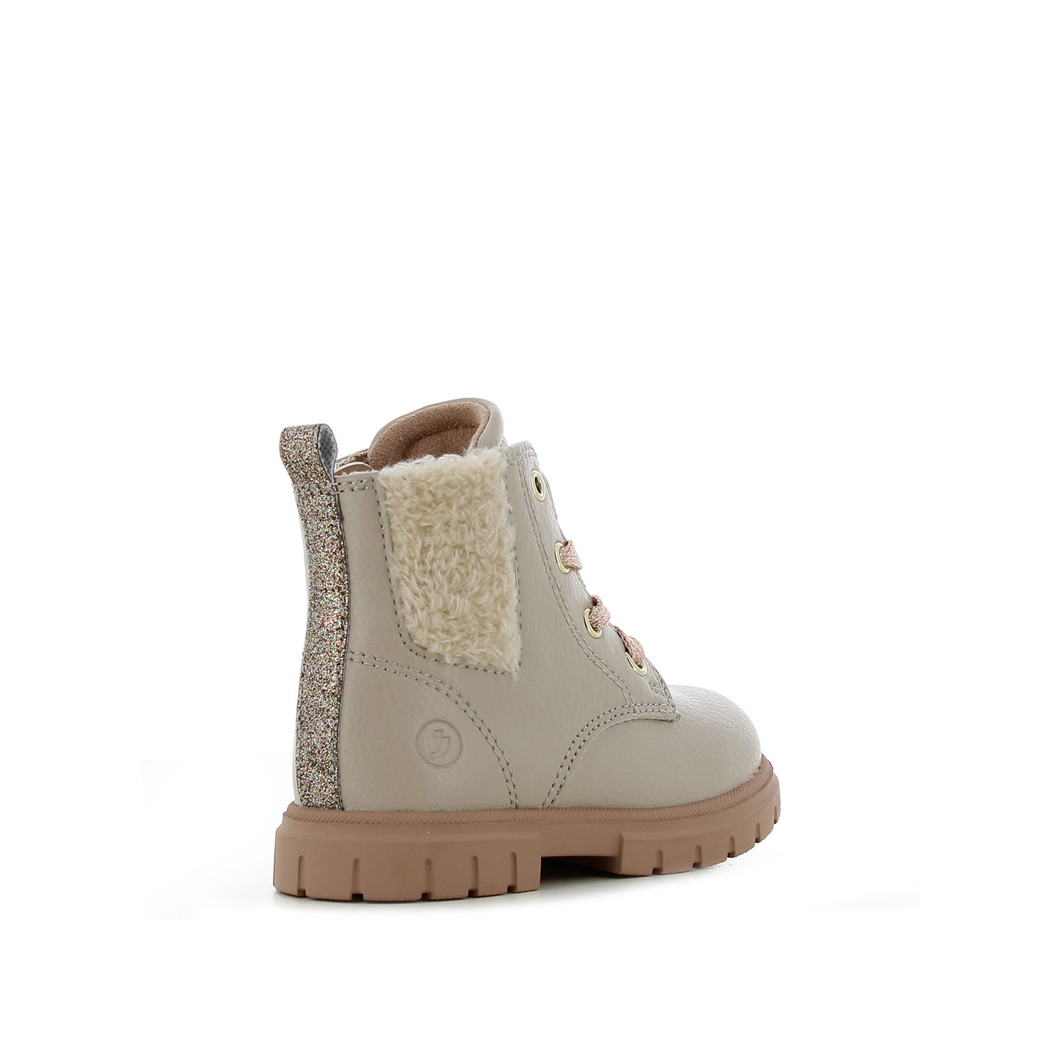 Μπεζ παιδικό μποτάκι φωτογραφία