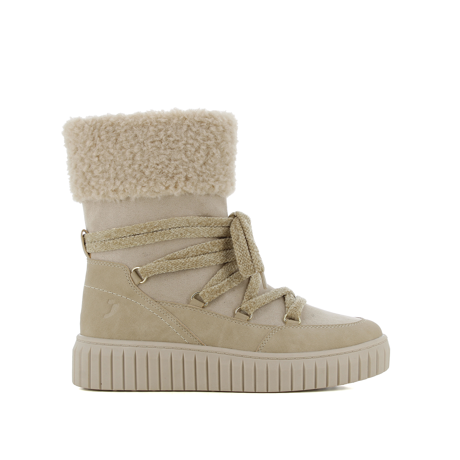 Μπεζ μποτάκι sneaker