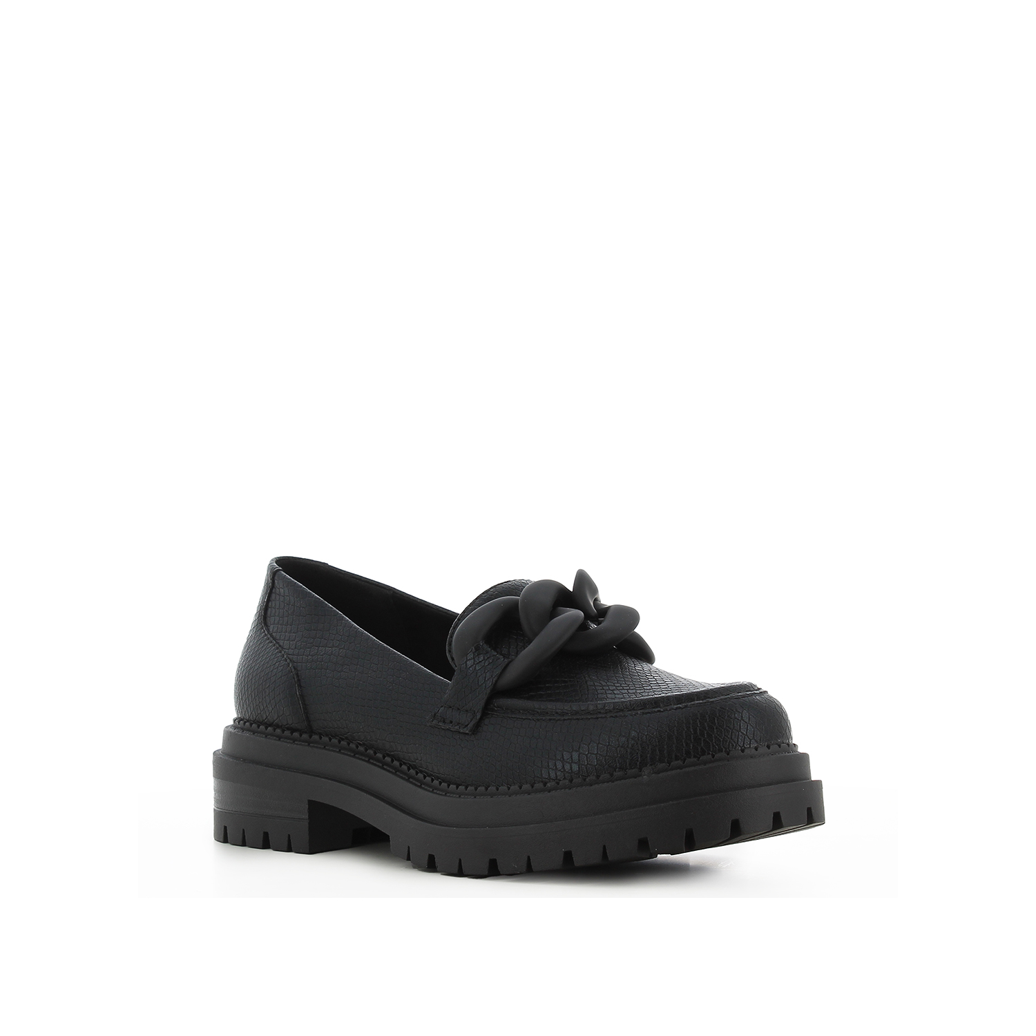 Μαύρο chunky loafer φωτογραφία