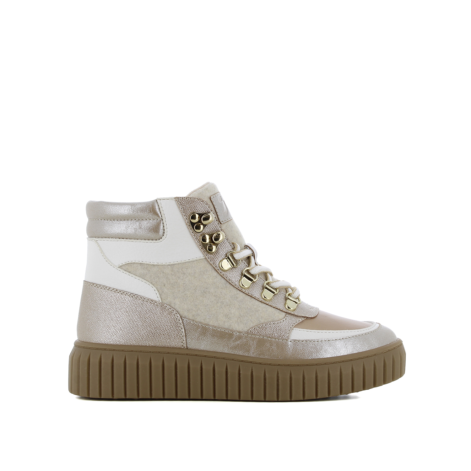 Μπεζ μποτάκι sneaker