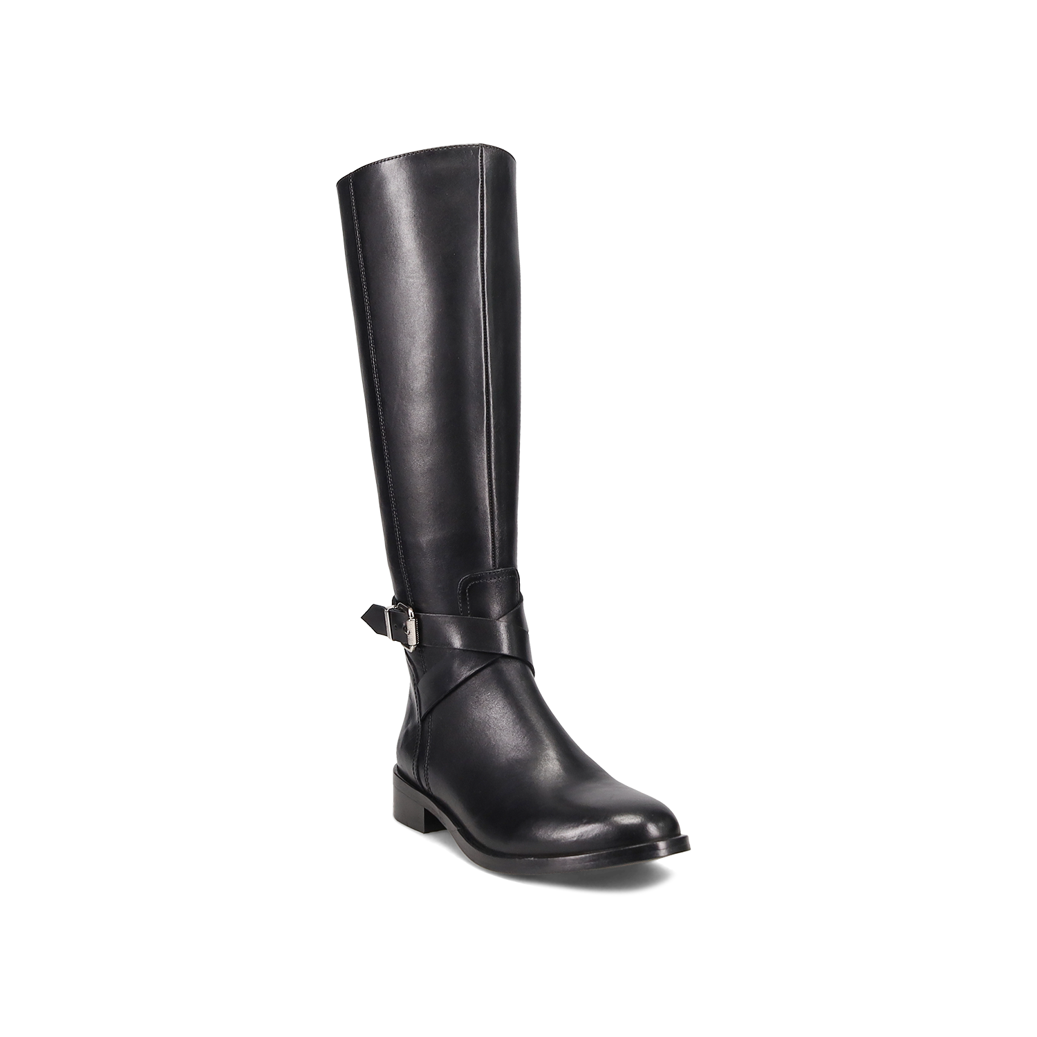 Μαύρη δερμάτινη μπότα φωτογραφία