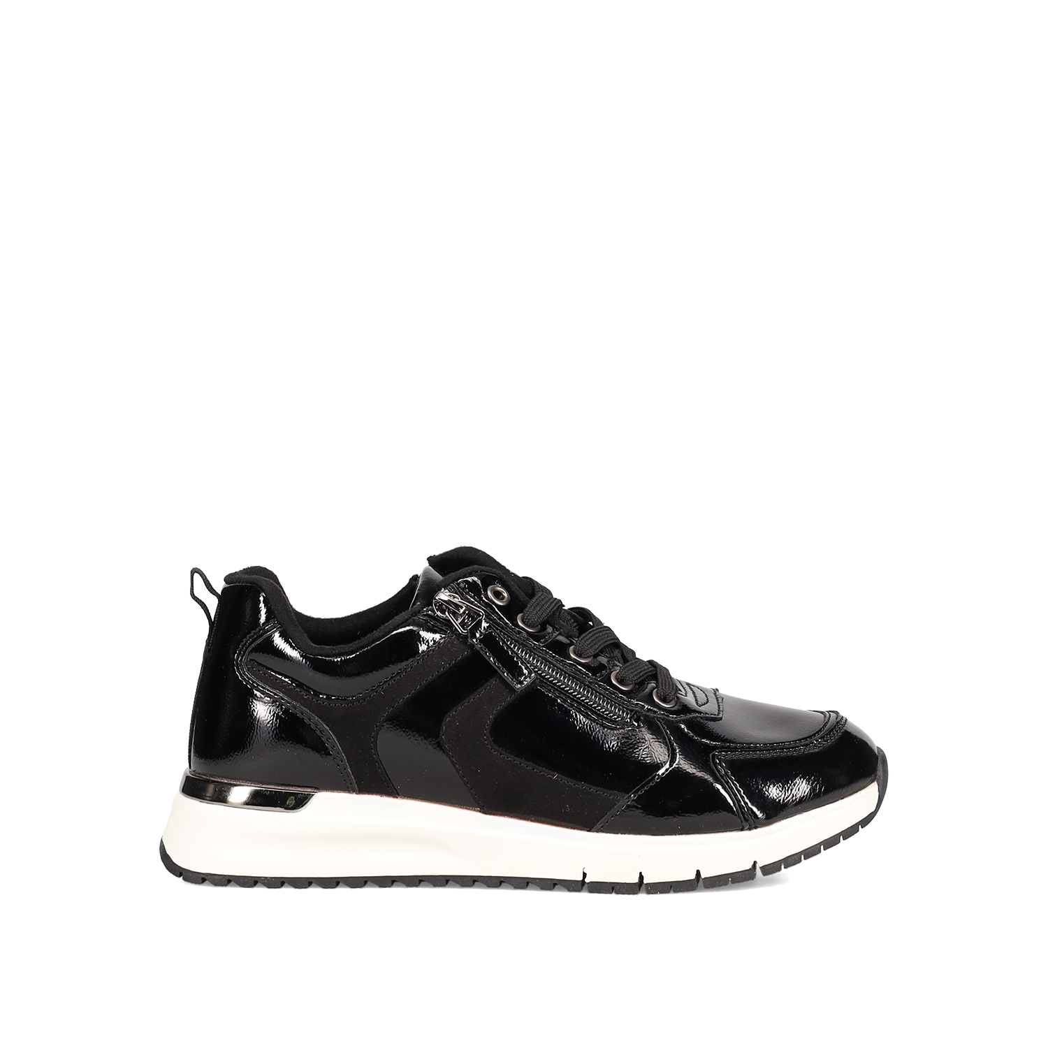 SJ Μαύρο sneaker λουστρίνι