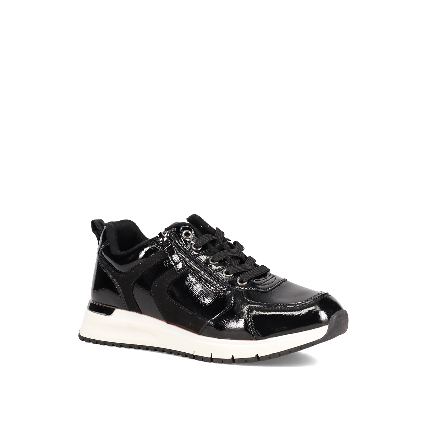 Μαύρο sneaker λουστρίνι φωτογραφία