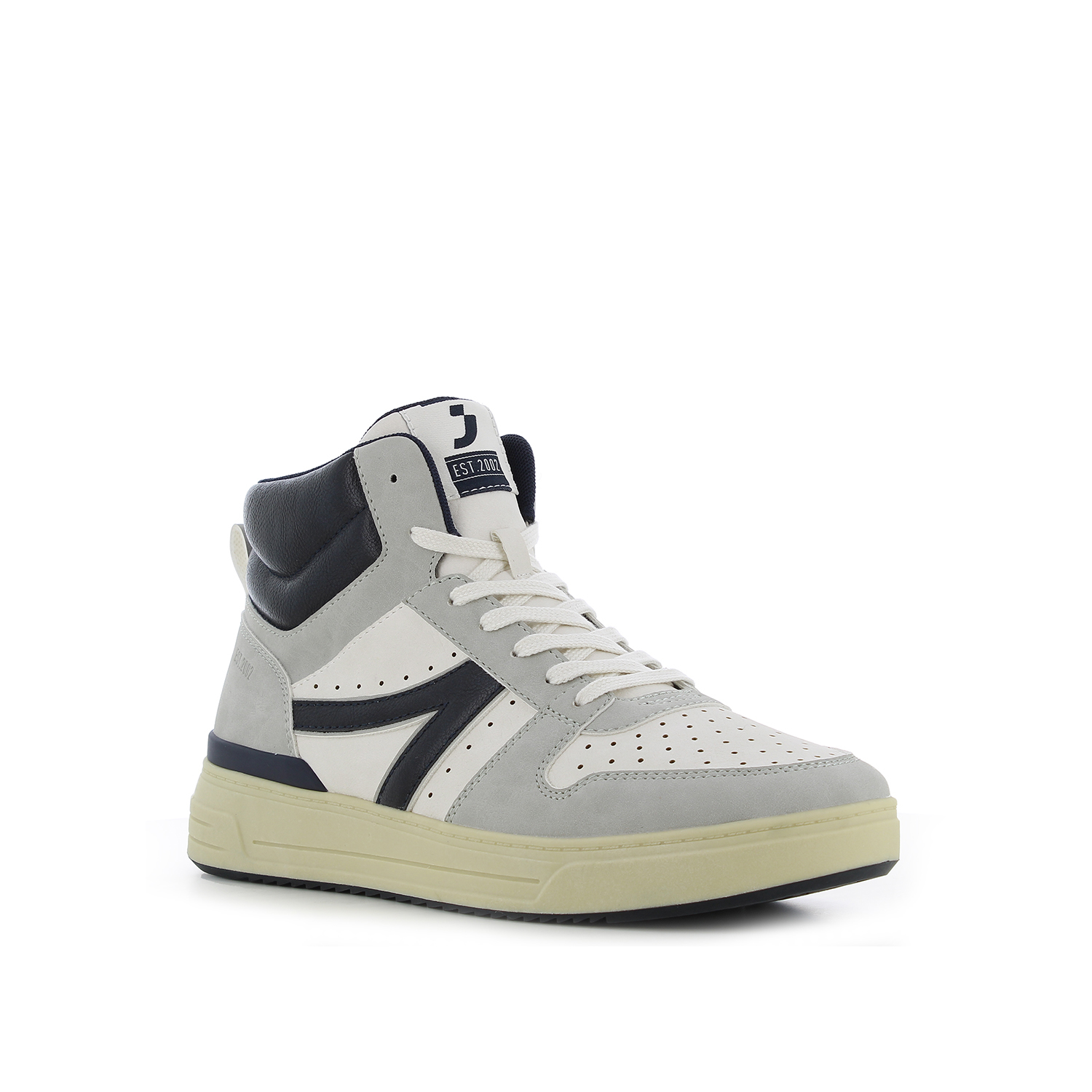 Εκρού ανδρικό sneaker μποτάκι φωτογραφία