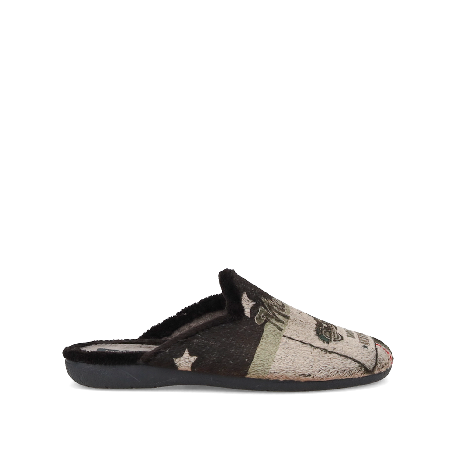 MIGATO Μαύρη ανδρική παντόφλα