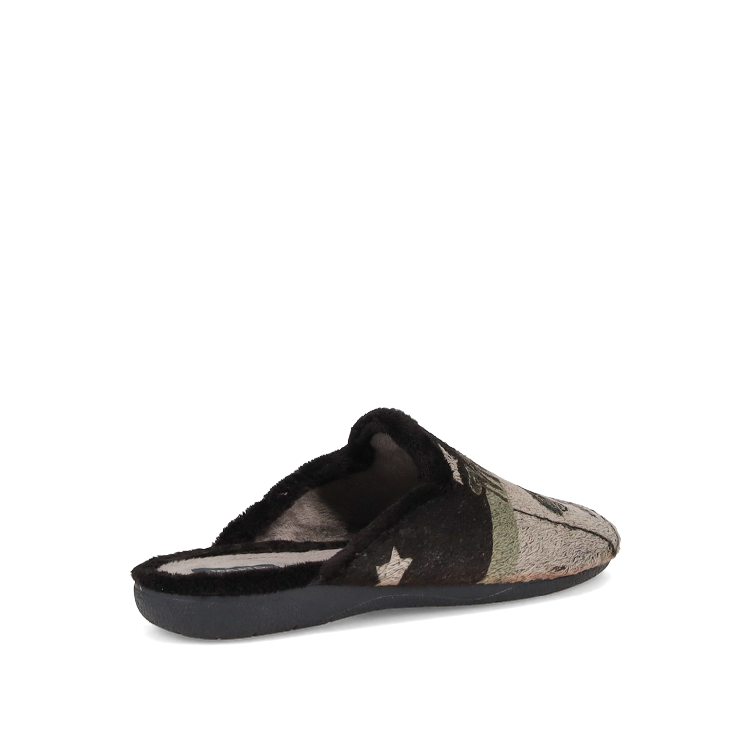 Μαύρη ανδρική παντόφλα φωτογραφία