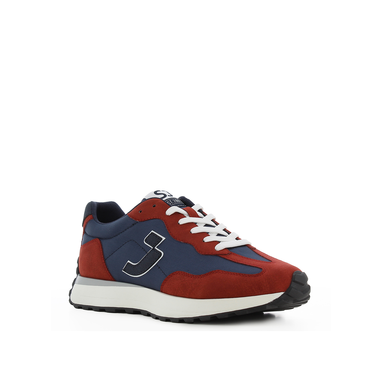 Κόκκινο-μπλε ανδρικό sneaker φωτογραφία