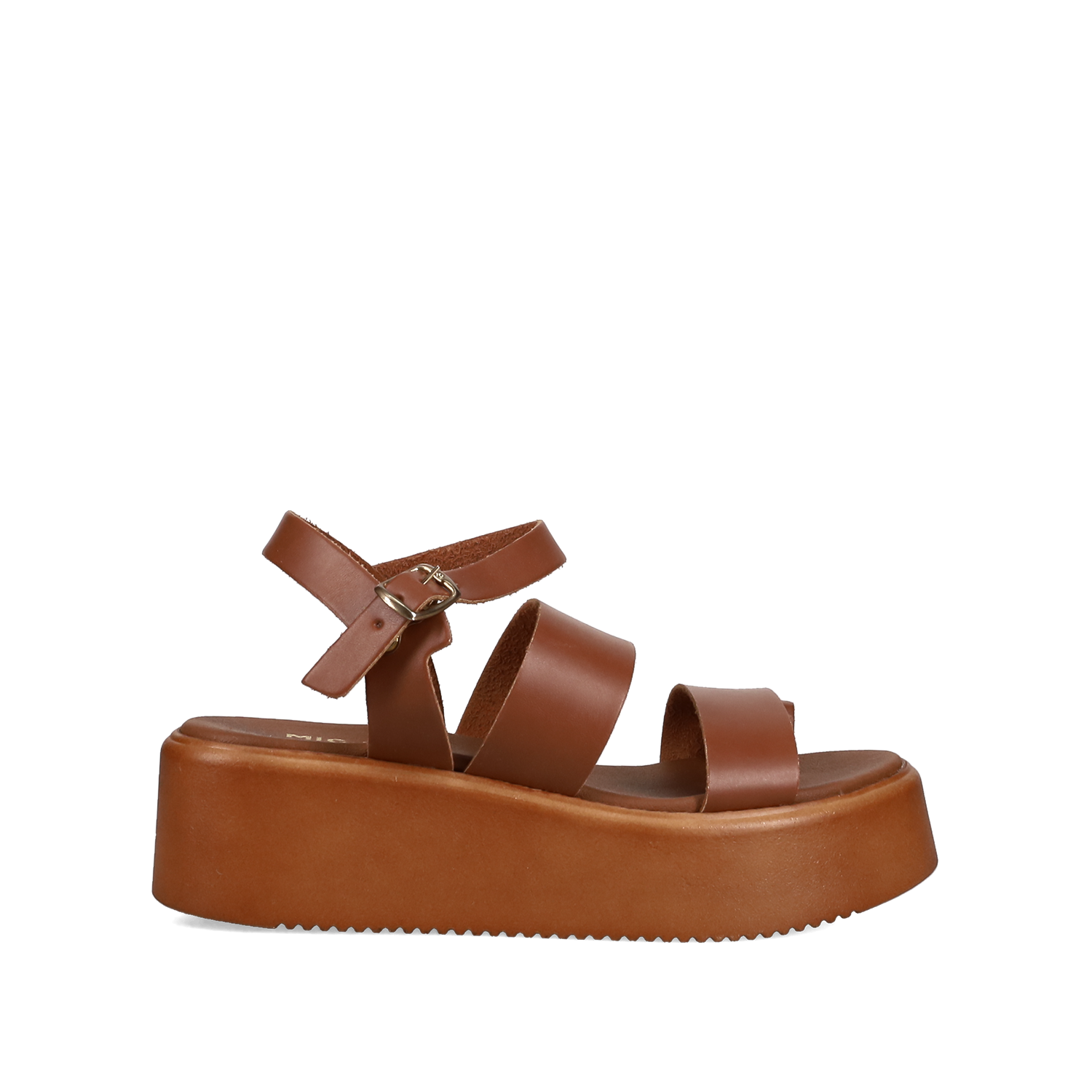 Ταμπα δερμάτινο flatform σανδάλι