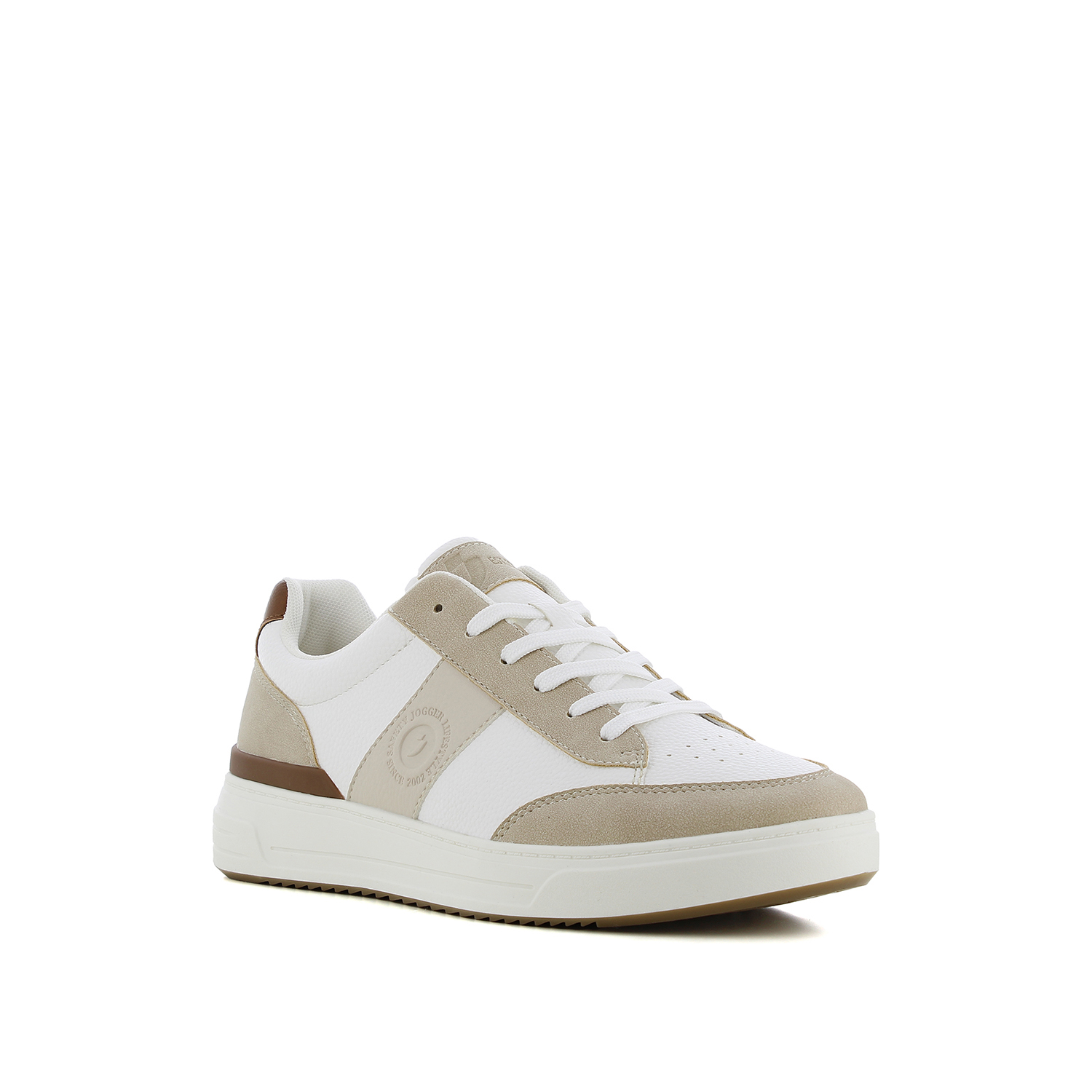 Λευκό ανδρικό sneaker φωτογραφία