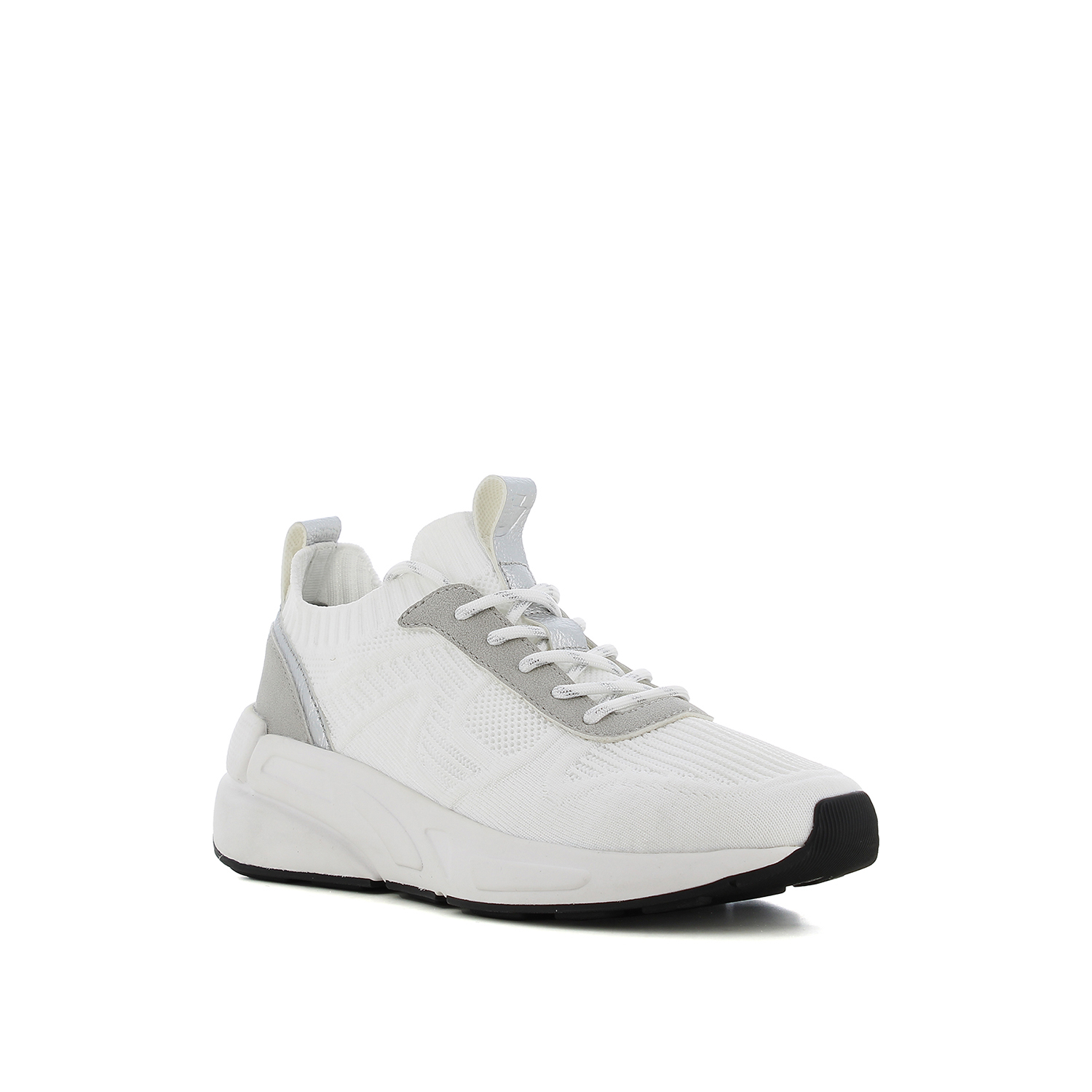 Λευκό γυναικείο sneaker φωτογραφία