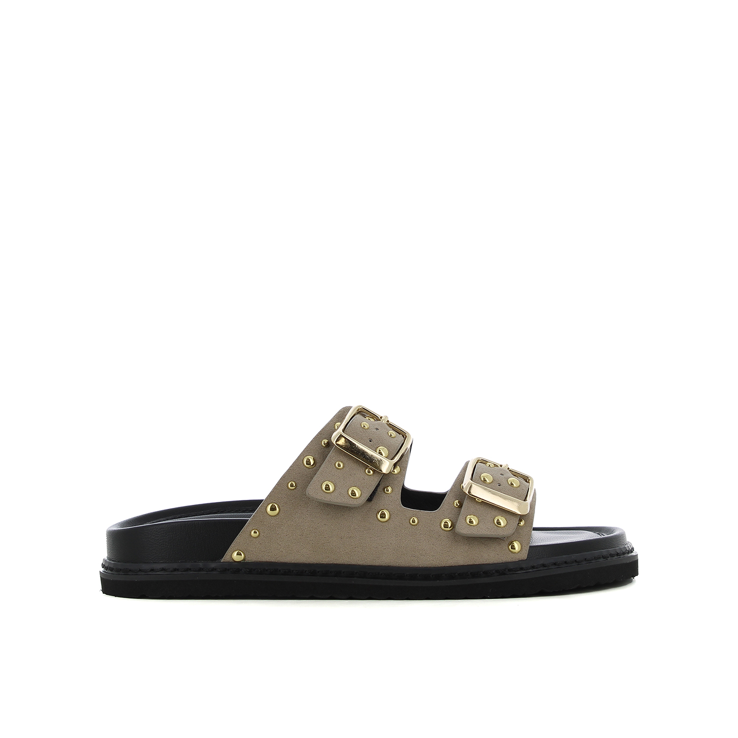 Taupe footbed σανδάλι