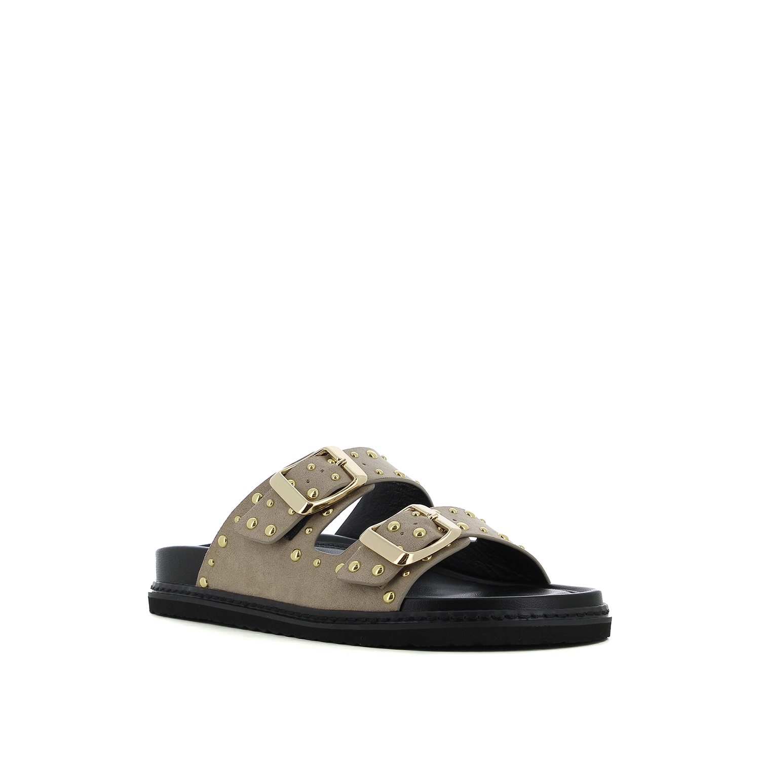 Taupe footbed σανδάλι