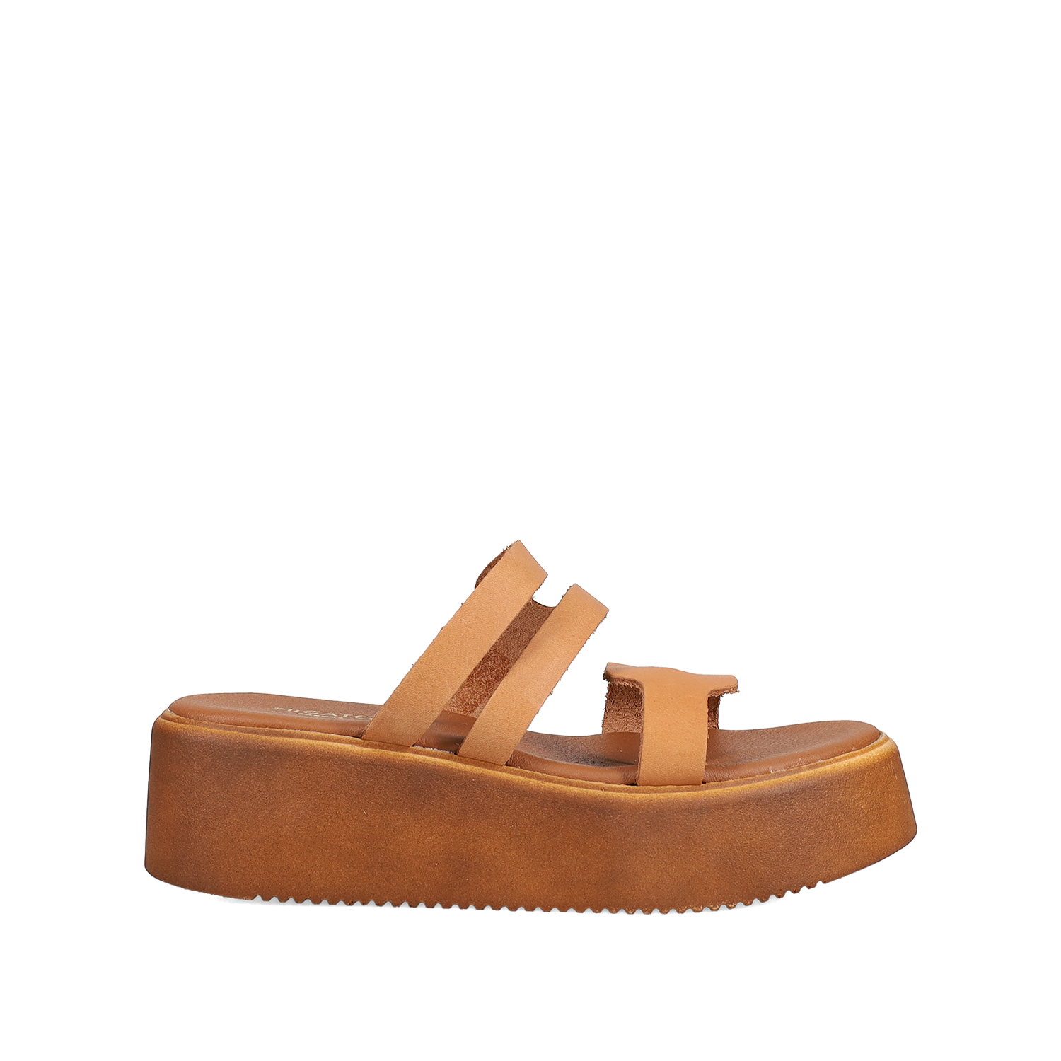 Ταμπα δερμάτινο flatform σανδάλι