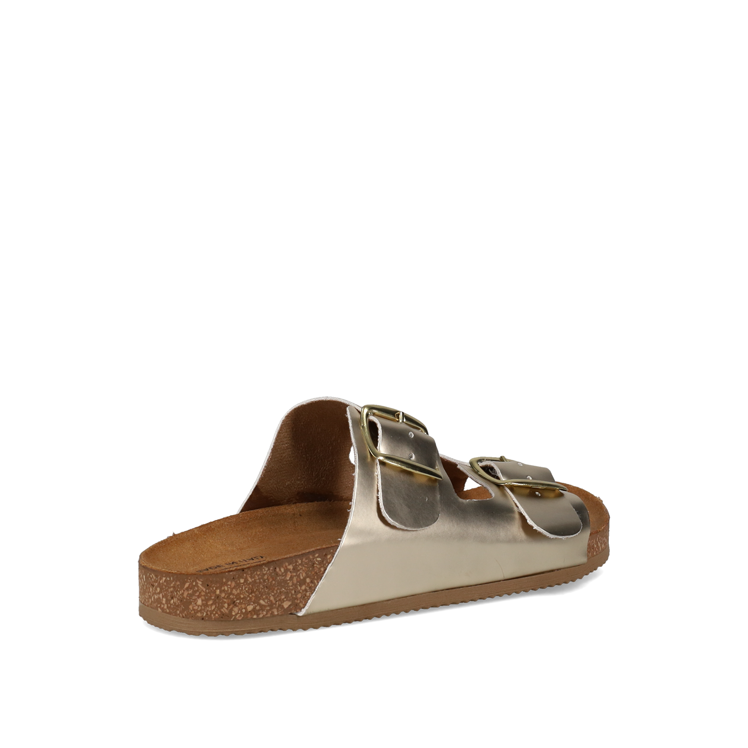 Χρυσό footbed σανδάλι φωτογραφία