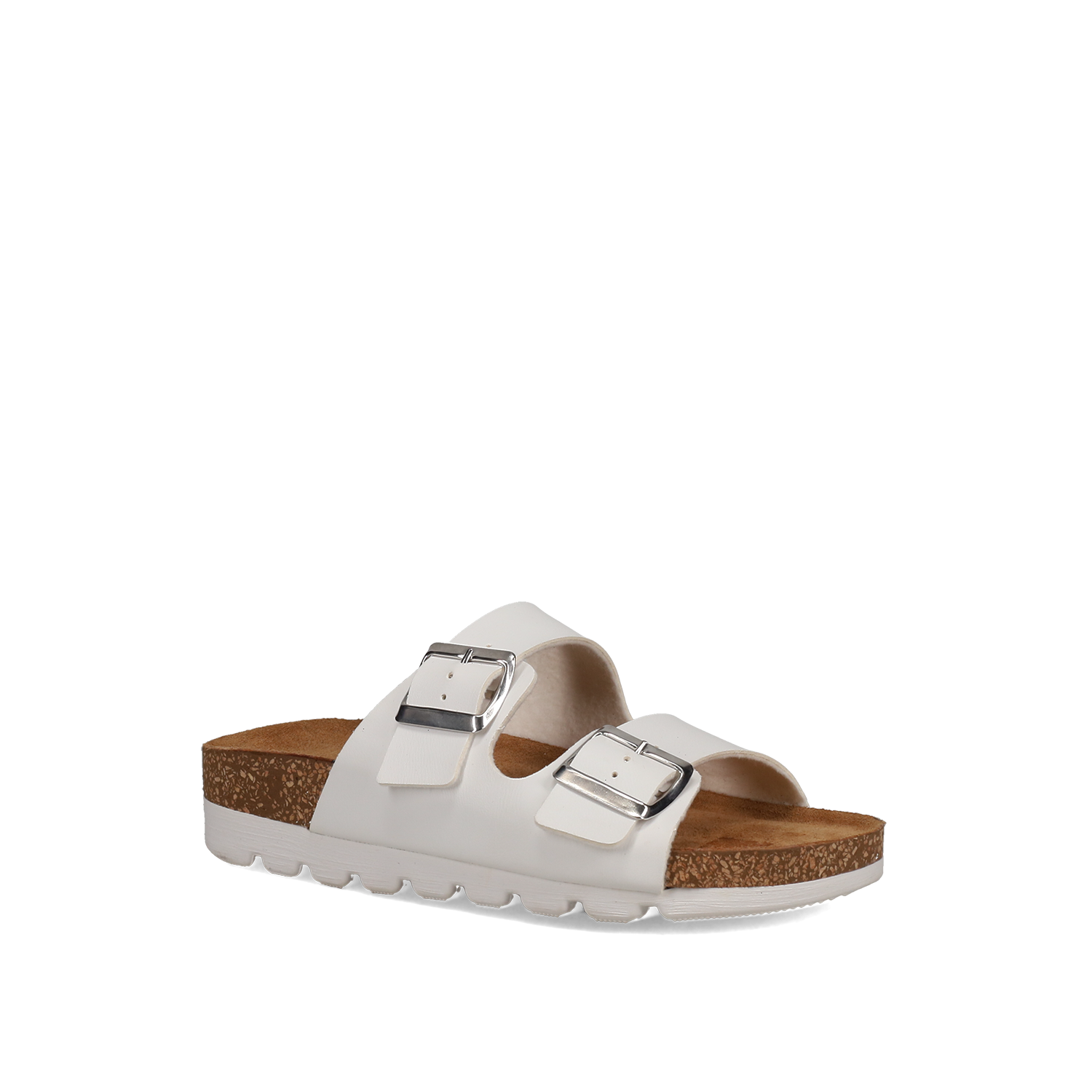 EASY WALK Λευκό footbed σανδάλι - 2