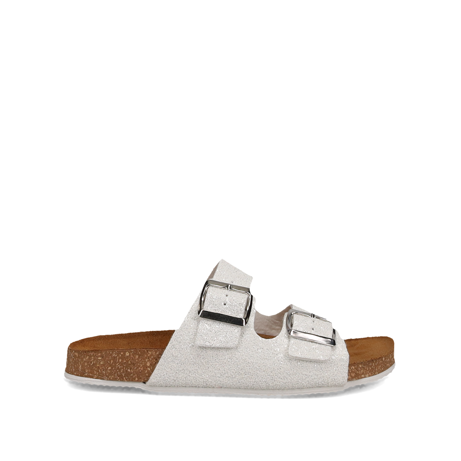 Λευκό footbed σανδάλι