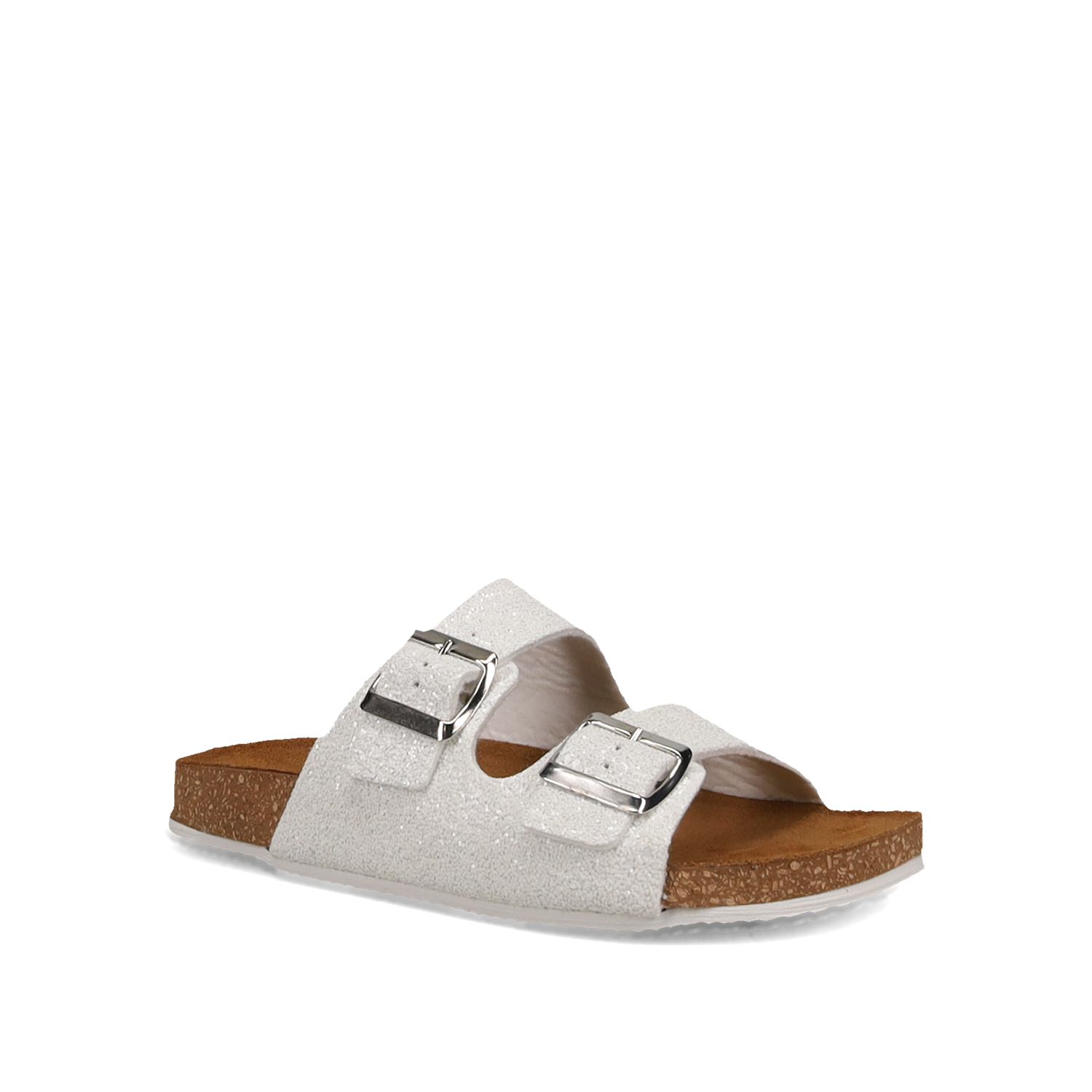 EASY WALK Λευκό footbed σανδάλι - 2