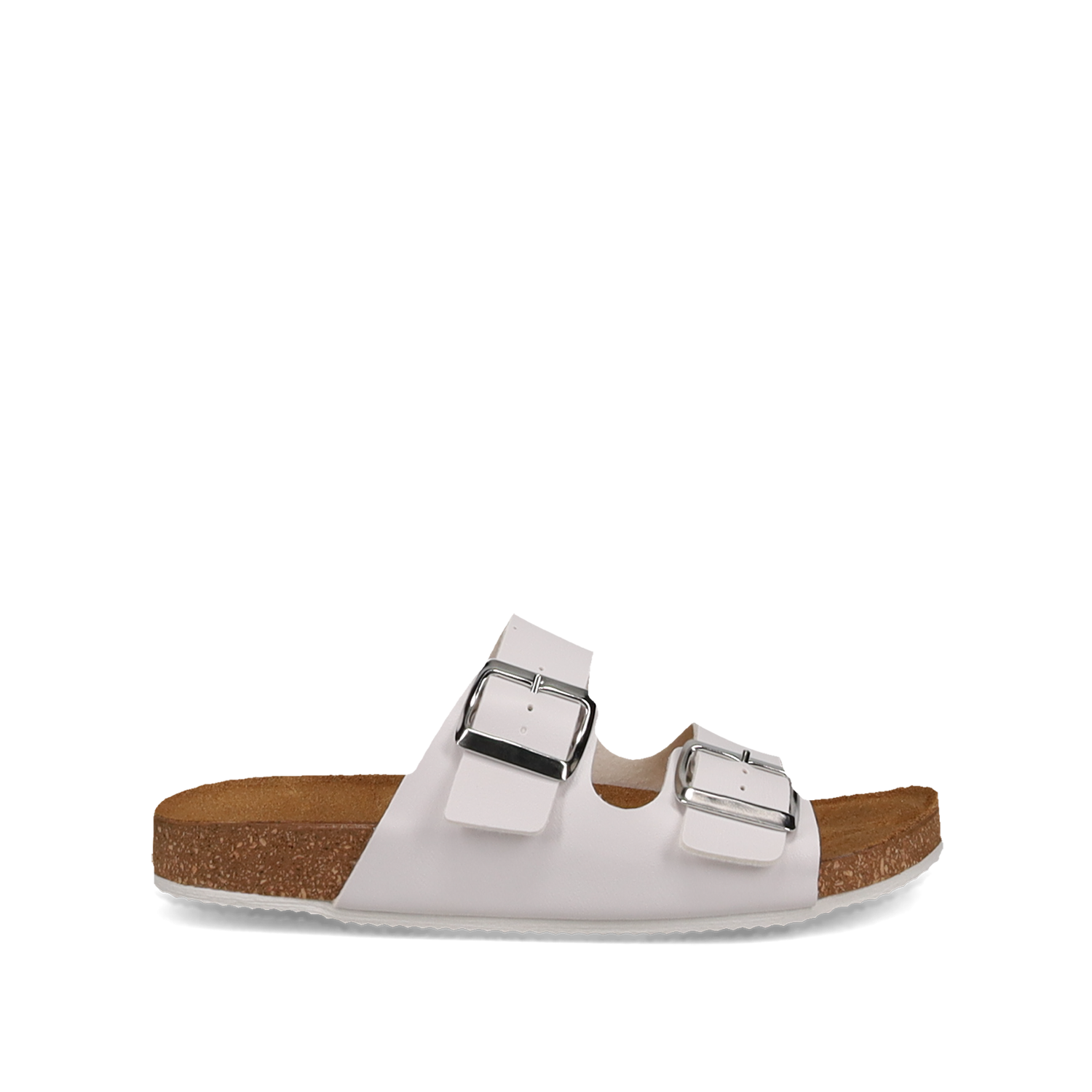 Λευκό footbed σανδάλι