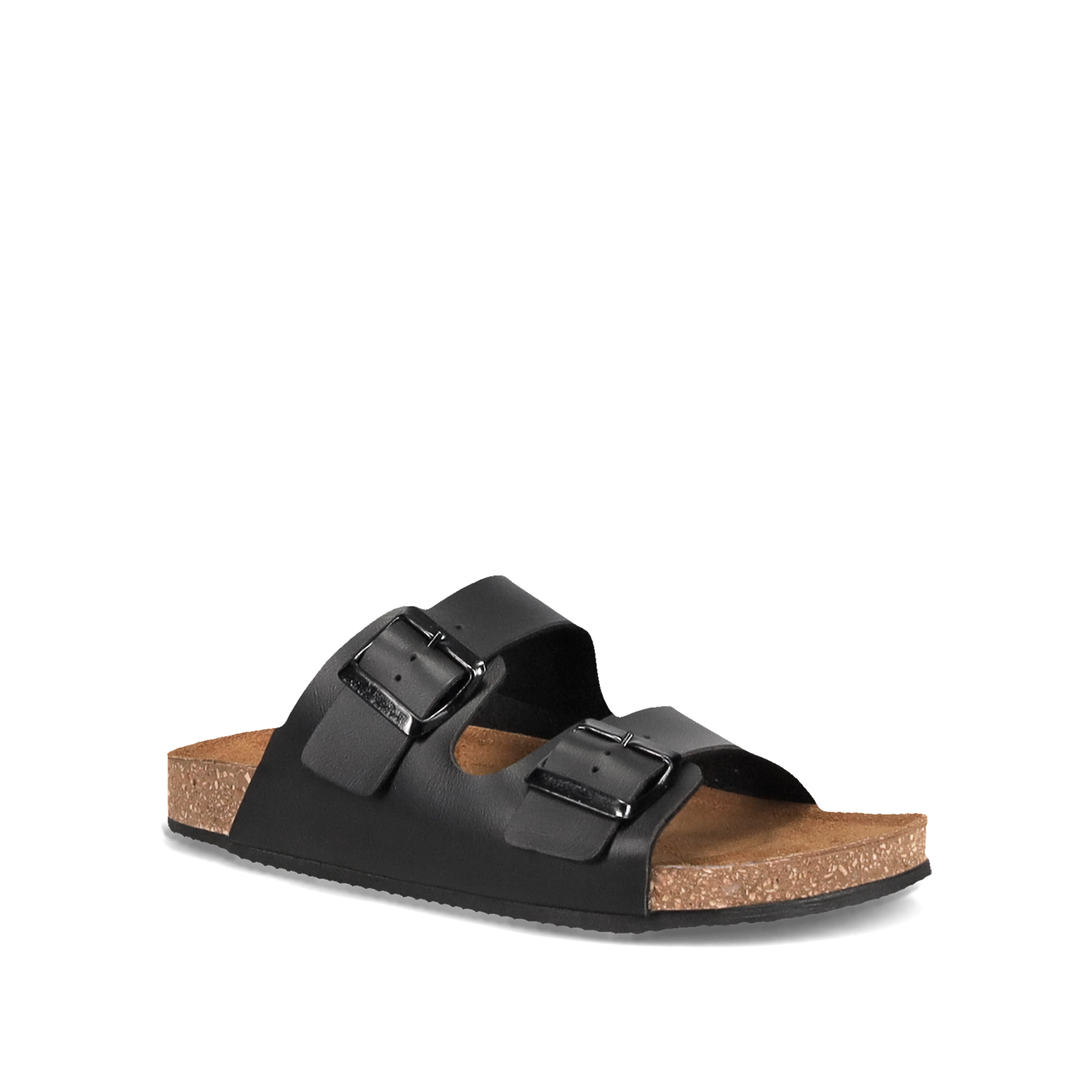EASY WALK Μαύρο footbed σανδάλι - 2