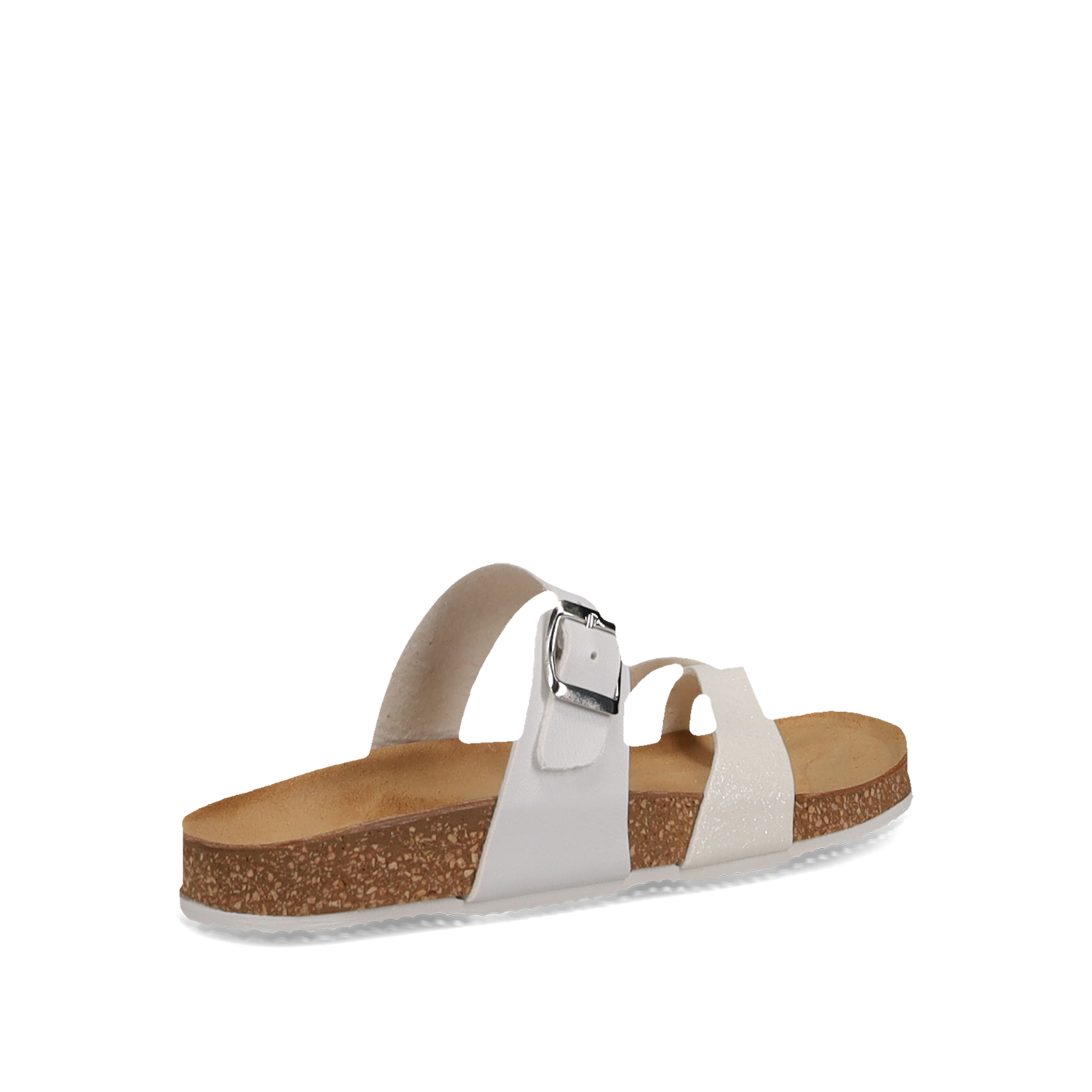EASY WALK Λευκό footbed σανδάλι - 3