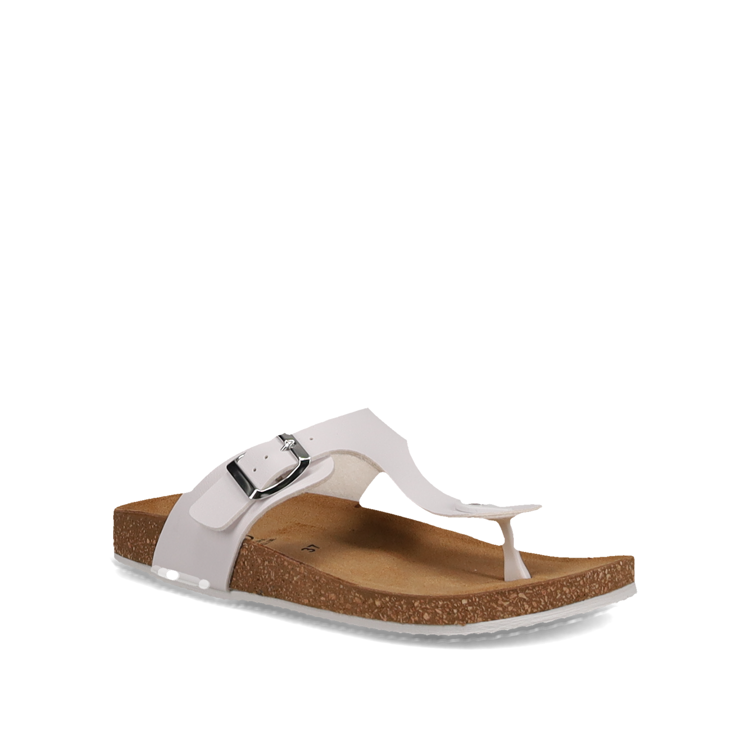 EASY WALK Λευκό footbed σανδάλι - 2
