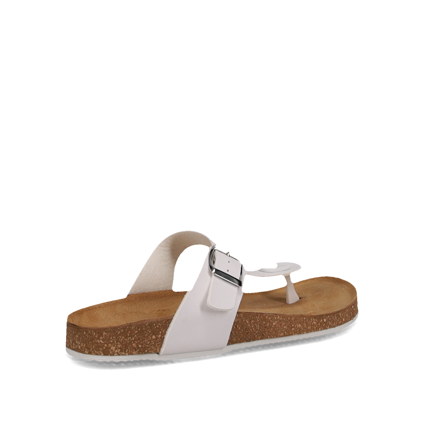EASY WALK Λευκό footbed σανδάλι - 3