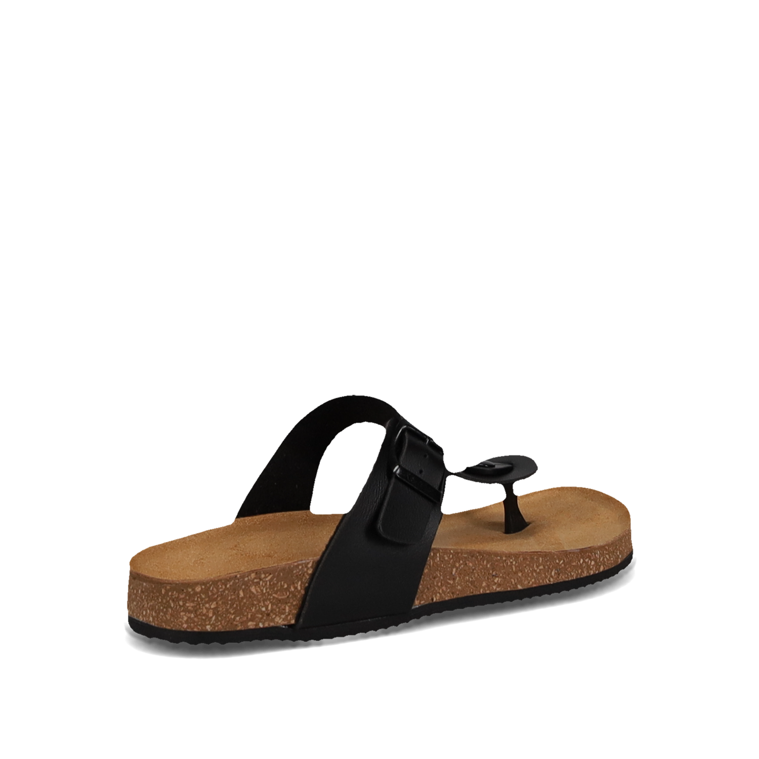 EASY WALK Μαύρο footbed σανδάλι - 3