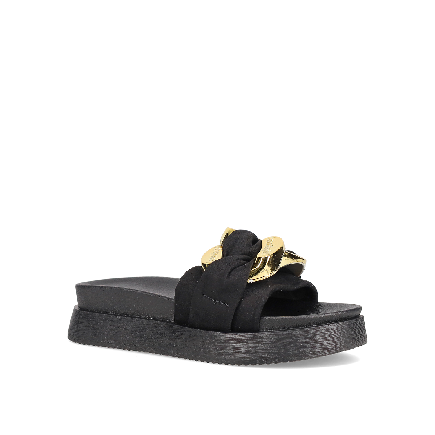 Μαύρο flatform σανδάλι