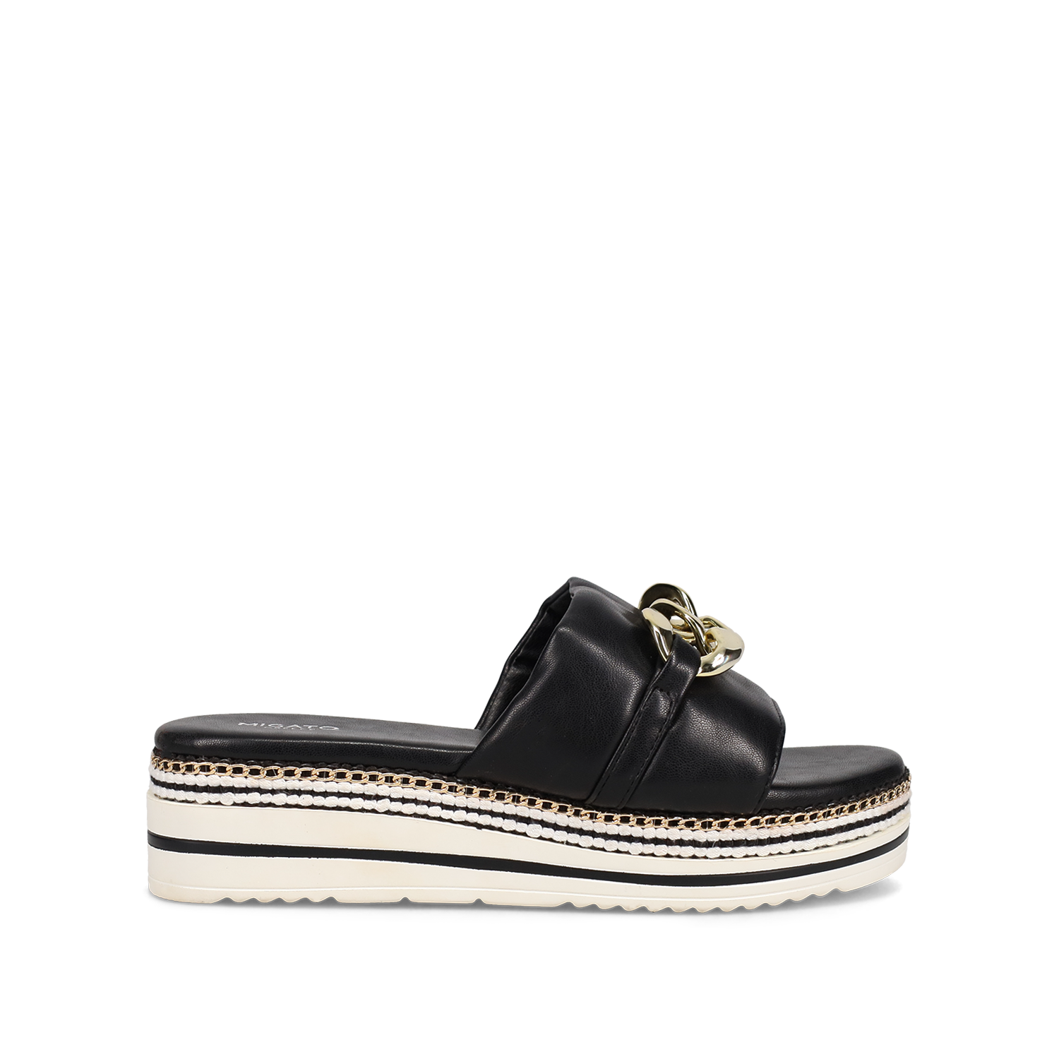 Μαύρο flatform σανδάλι