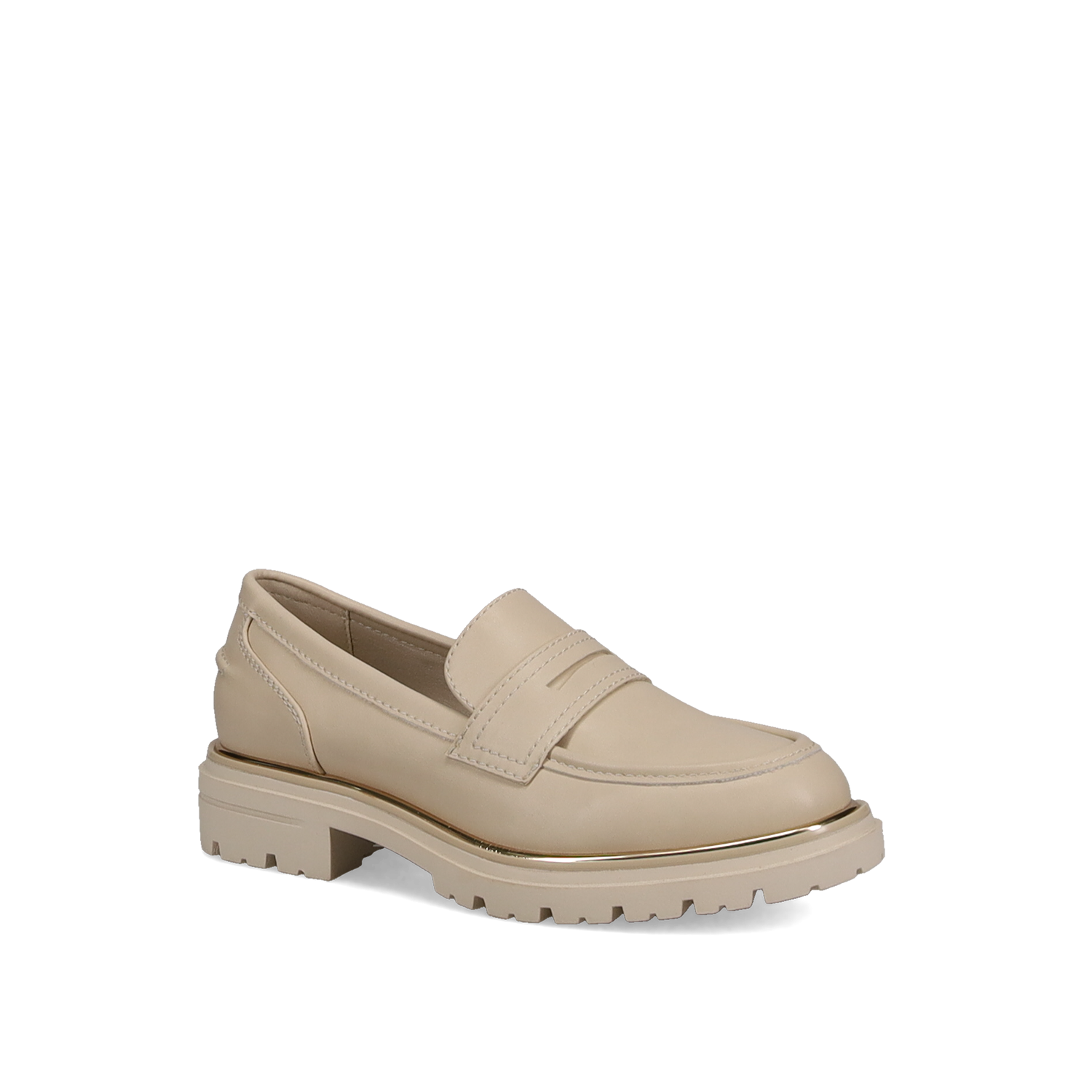 Μπεζ chunky loafer