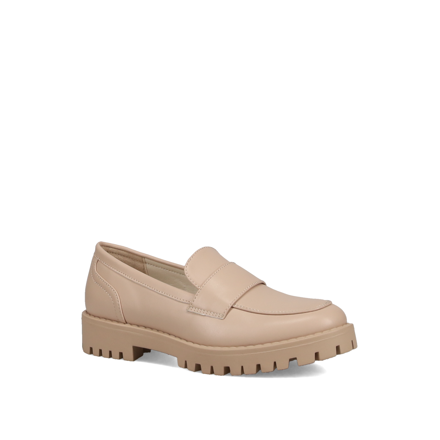 Μπεζ chunky loafer φωτογραφία
