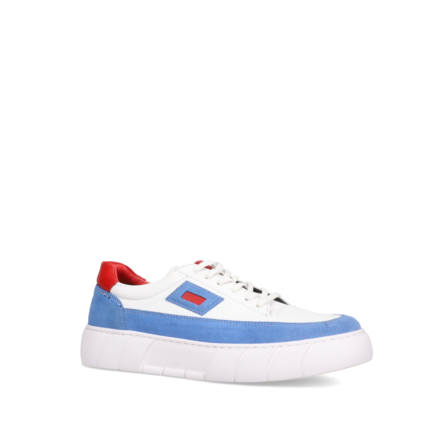 Λευκό ανδρικό sneaker φωτογραφία