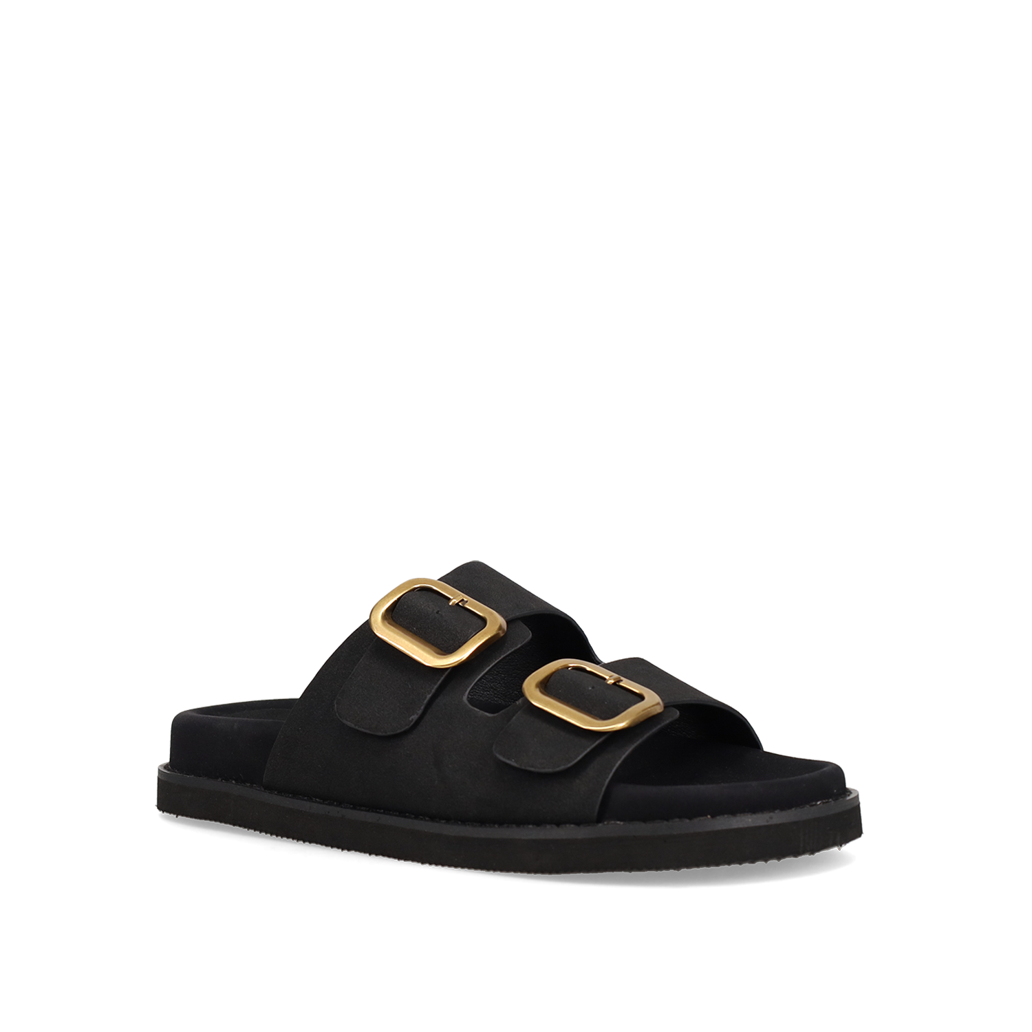 Μαύρο footbed σανδάλι