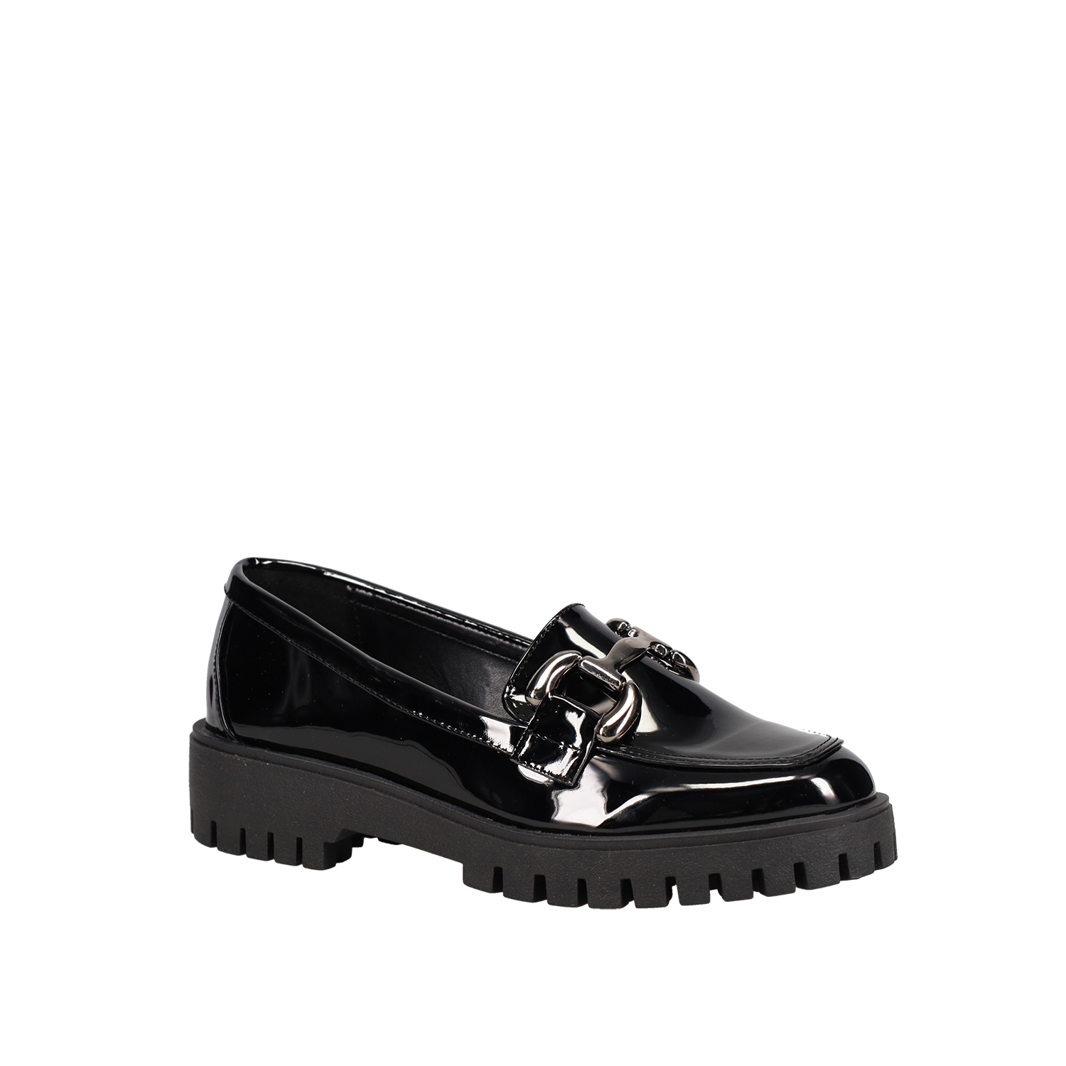 Μαύρο λουστρινένιο loafer