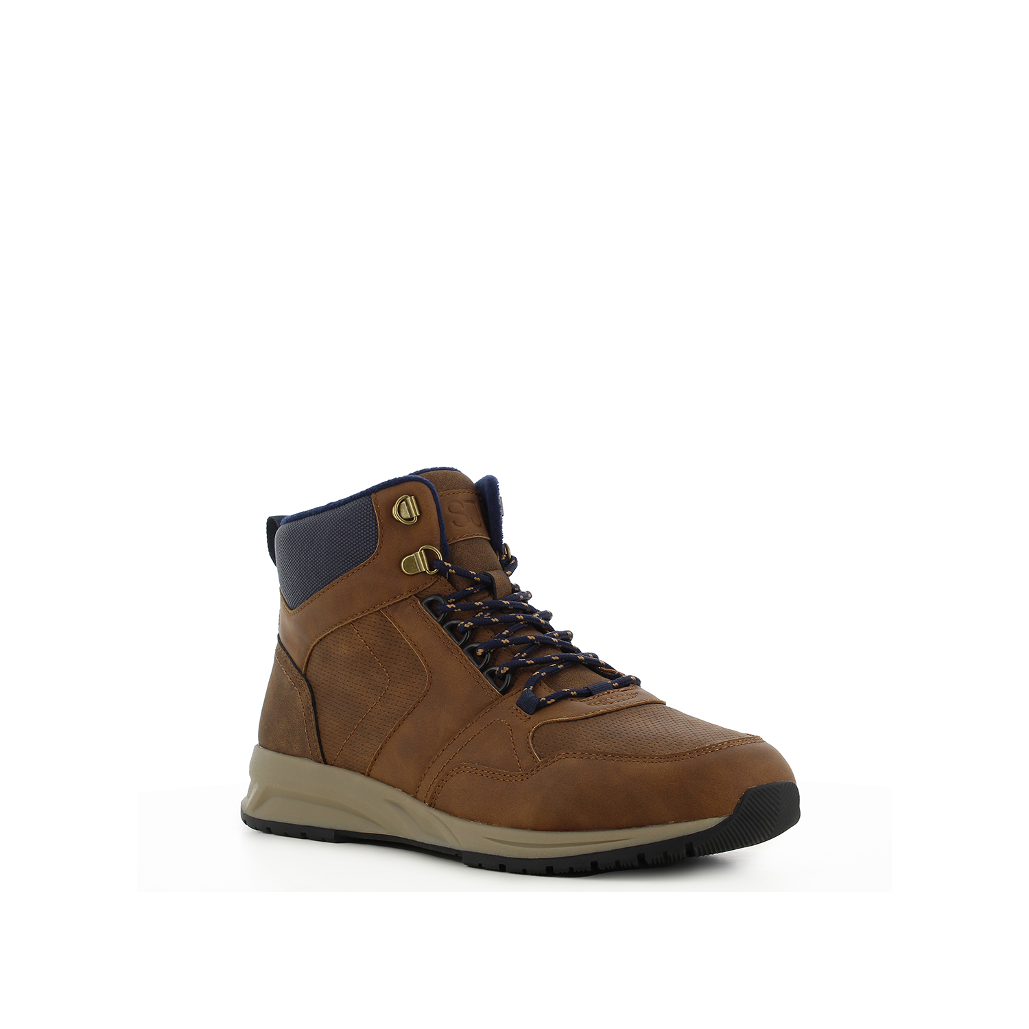 Καφέ ανδρικό μποτάκι sneaker φωτογραφία