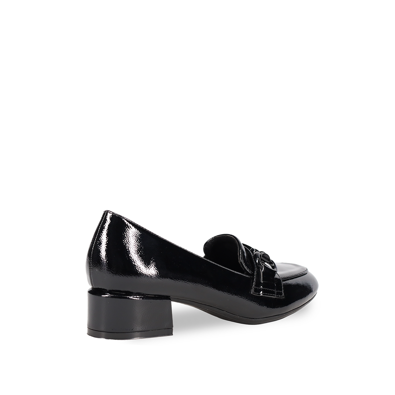 Μαύρο loafer λουστρίνι φωτογραφία