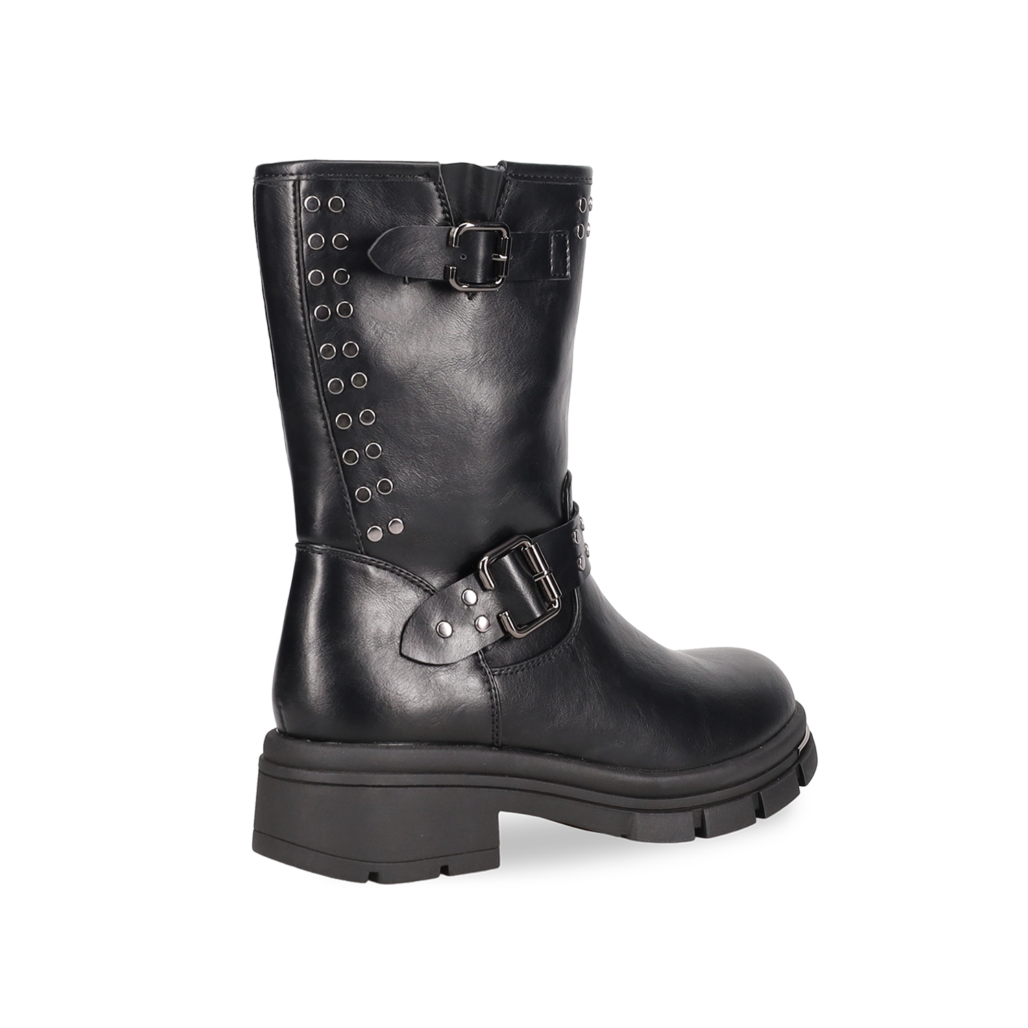 Μαύρη biker μπότα φωτογραφία