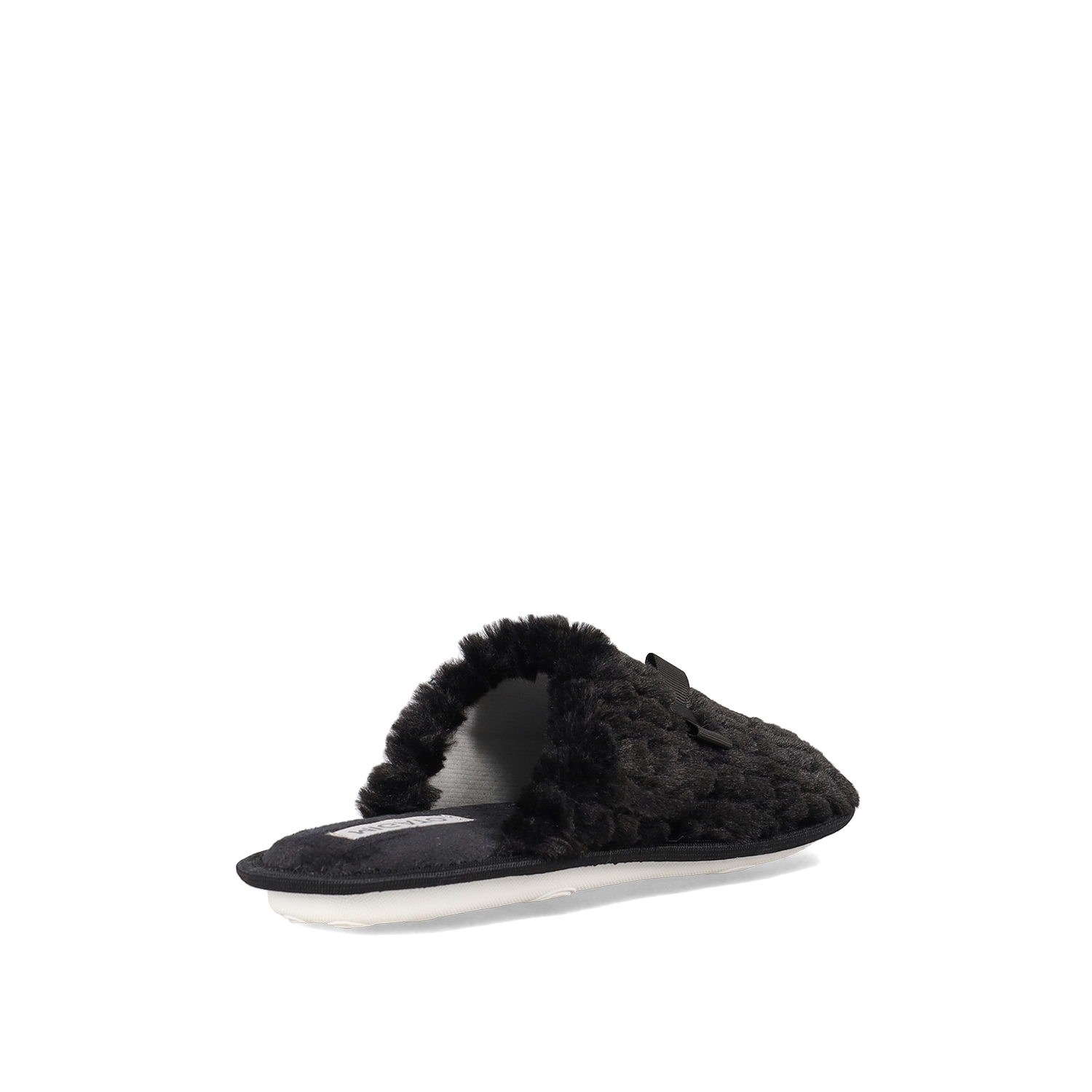 Μαύρη γυναικεία παντόφλα φωτογραφία